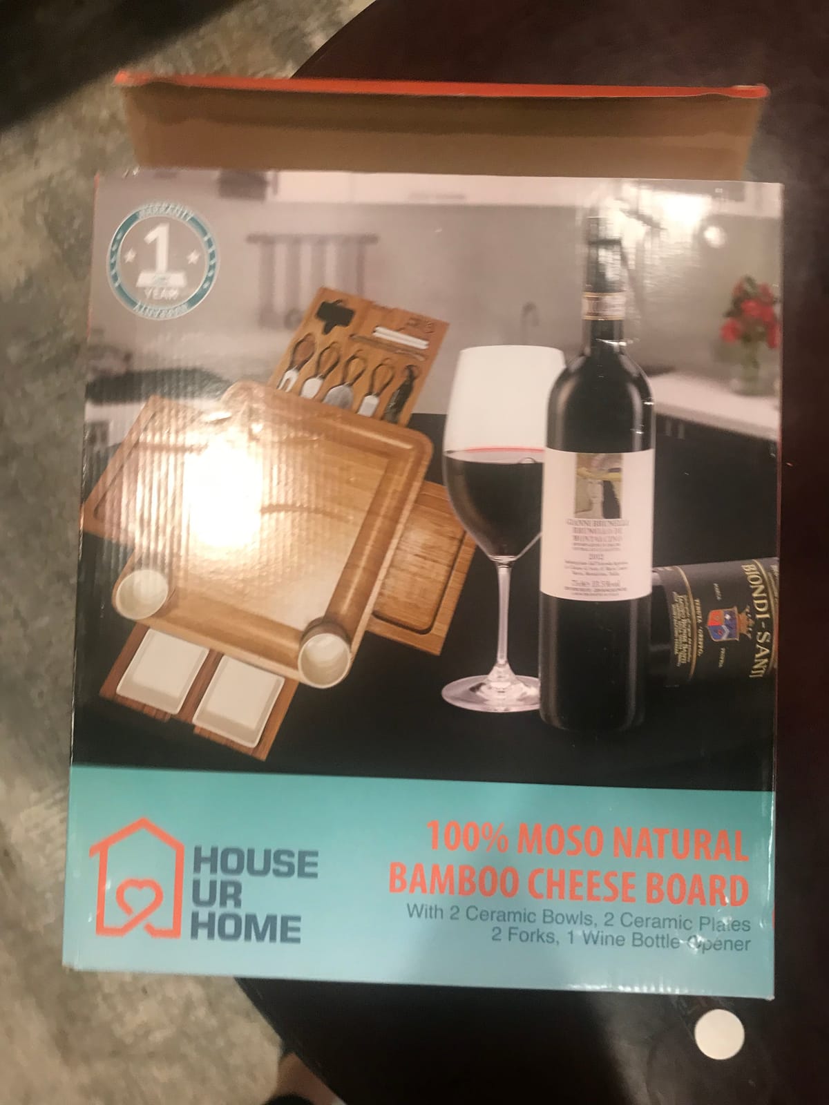 Bamboo Charcuterie Board Gift Set – Housewarming Gift for New Home, Wedding & Bridal Shower Gifts | Large Cheese Board with Hidden Drawers, Knives & Bowls | Perfect for Couples, Hosts & Housewarming customer photo 1