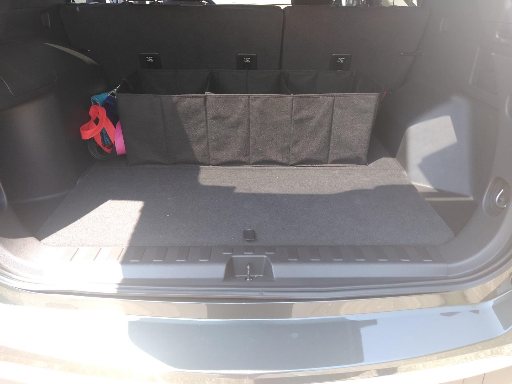 MIU COLOR Trunk Organizer for SUV, Car Organizer, Collapsible Trunk Organizer for Car, Non-Slip Bottom, Storage Organizer for Sedans, Van, Jeep, Grocery, Large 3 Compartments, Black 32