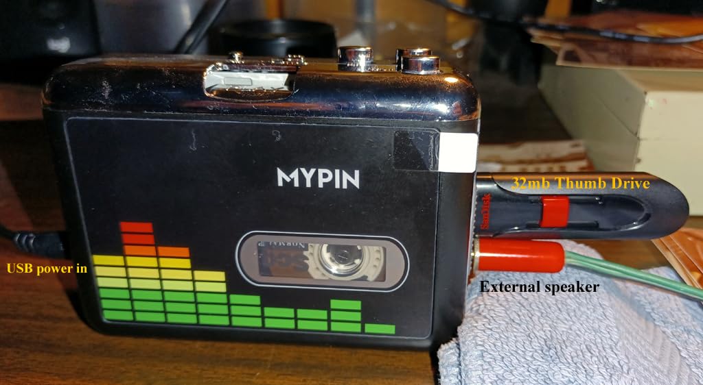 USB Cassette to MP3 Converter, Portable Cassette Tape Player No PC Required customer photo 2
