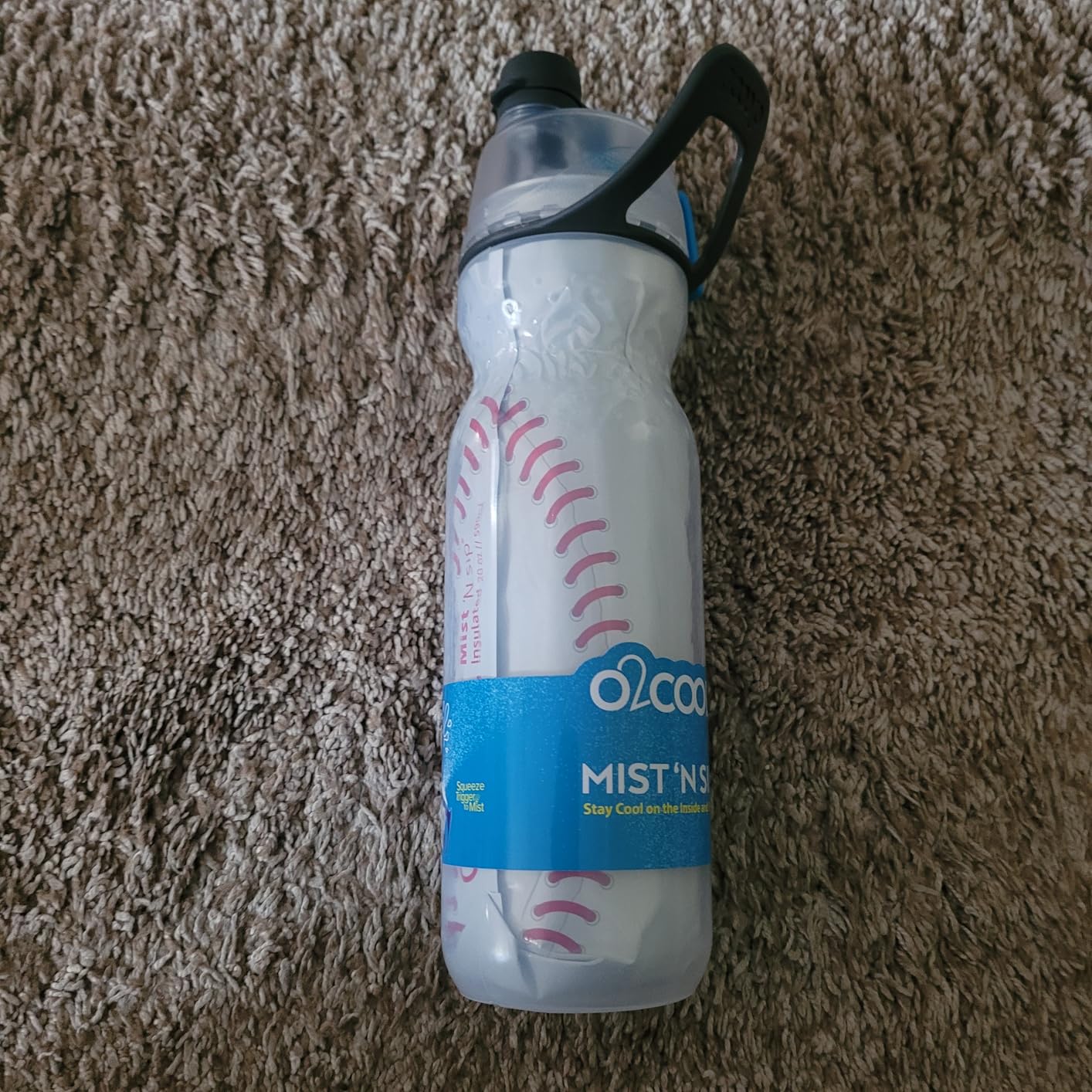 O2COOL Mist N Sip 20 oz Misting Reusable Sports Water Bottle Basketball customer photo 1