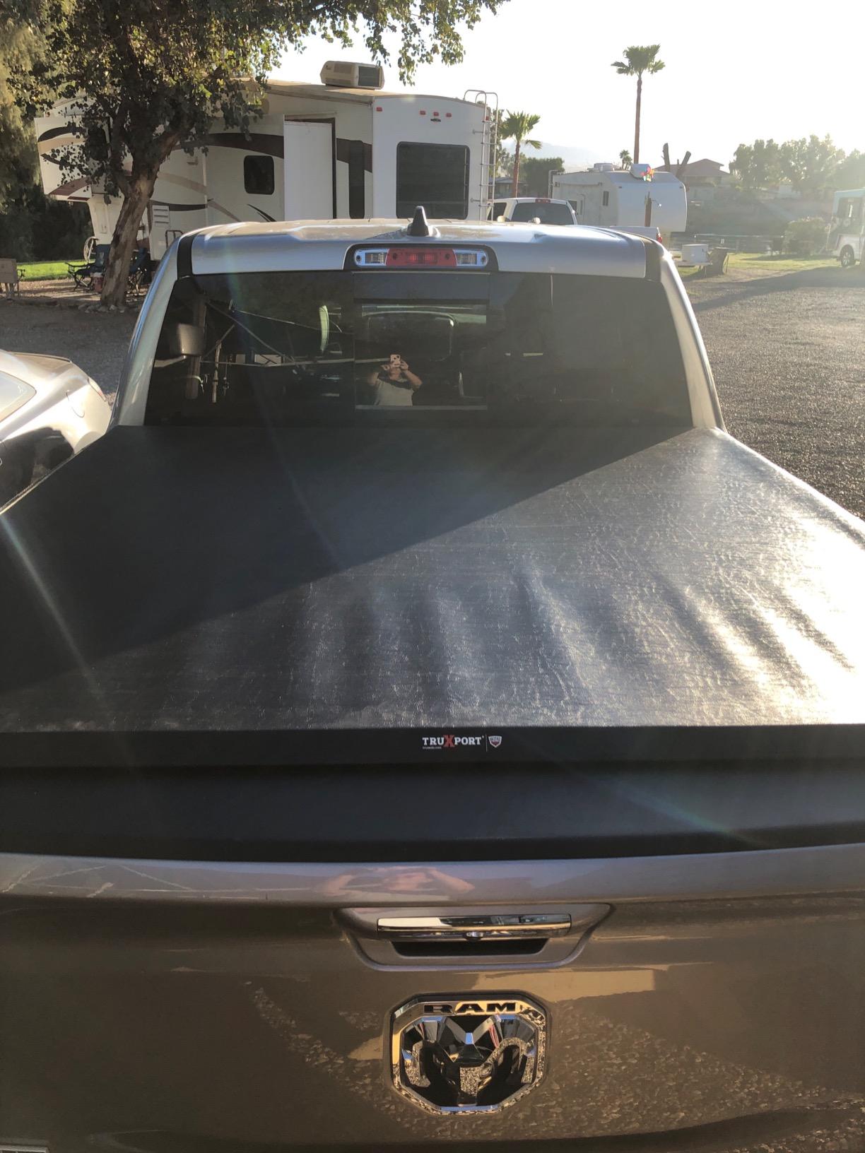 RealTruck TruXedo TruXport Soft Roll Up Truck Bed Tonneau Cover | 285901 | Fits 2019-2025 Dodge Ram 1500 w/or w/Out Multi-Function (Split) Tailgate 5' 7