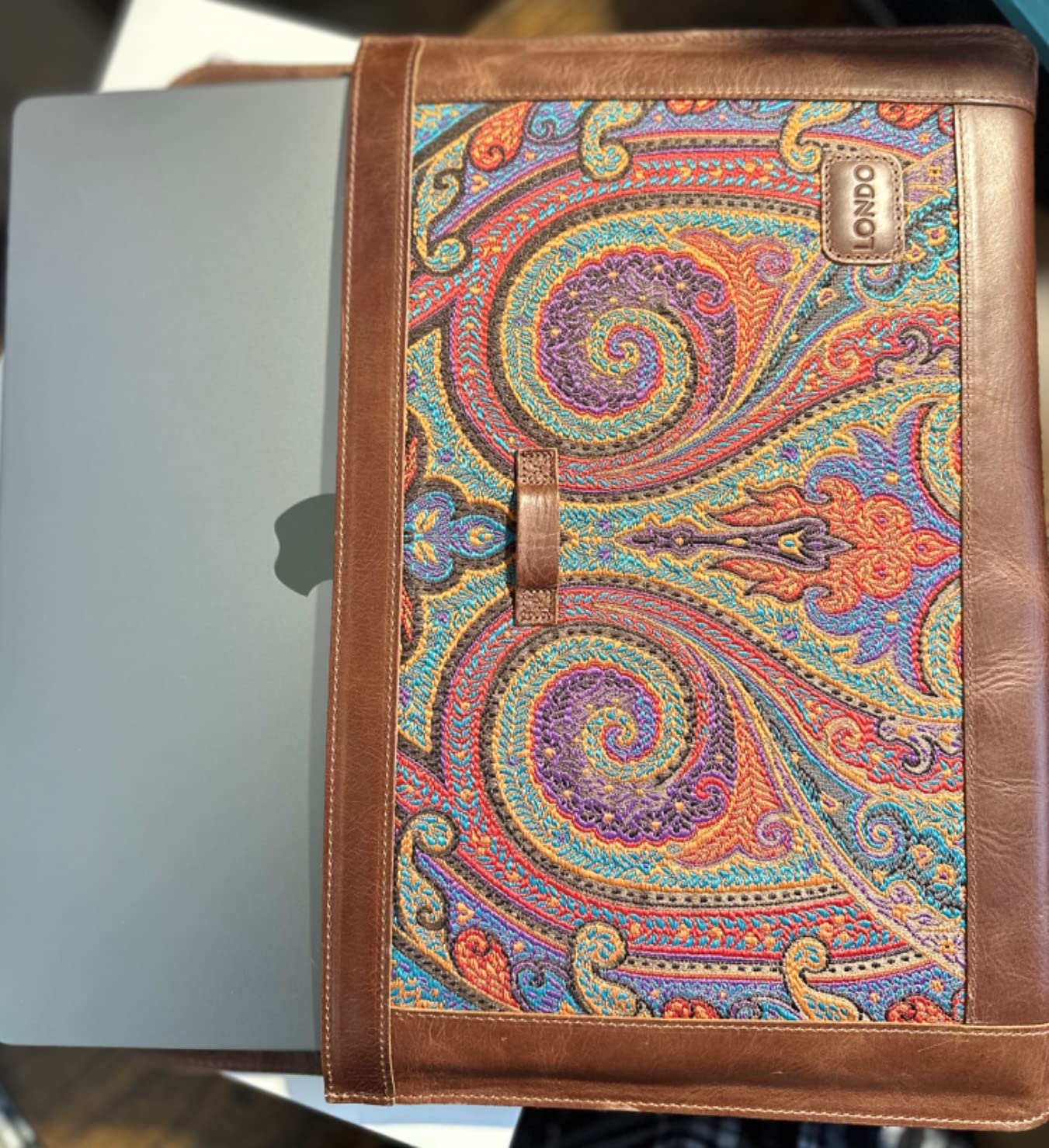 LONDO Leather Sleeve Compatible with MacBook Pro 16 & MacBook Pro 15 Inch (M5, M4, M3, M2, M1, Pro, Max), Premium Top Grain Leather Laptop Bag, 2020 to 2026 Models customer photo 1