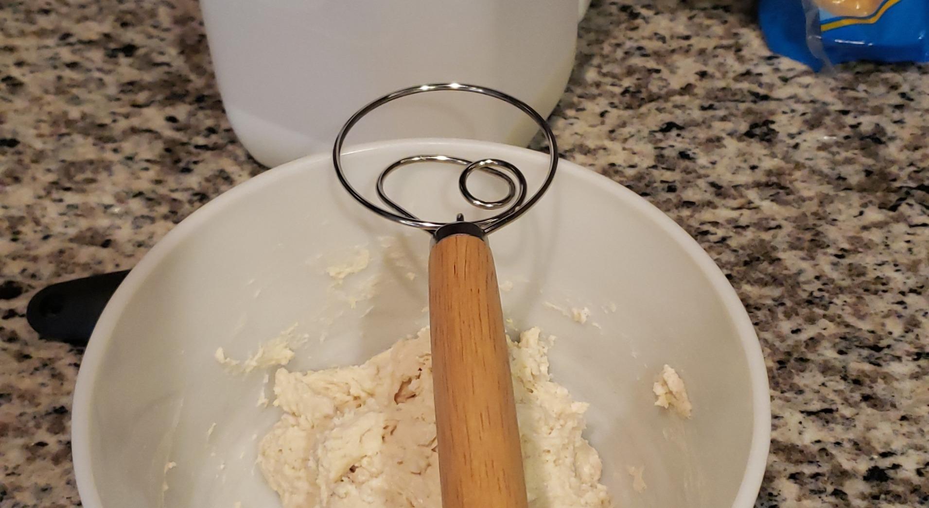 Danish Dough Whisk Bread Mixer - Hook Dutch Pizza Dough Making Bread Mixer Whisk Hooks Accessories Wisks - Great As A Gift customer photo 2