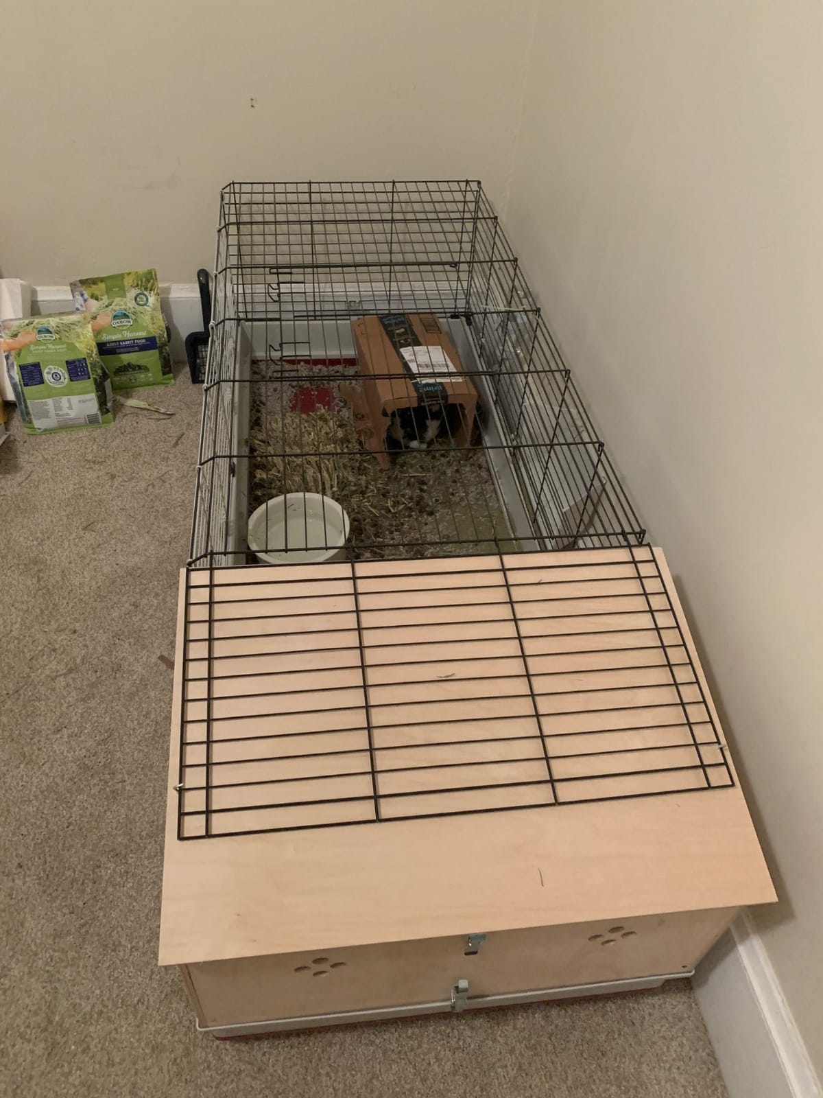 Midwest Homes for Pets Deluxe Rabbit & Guinea Pig Cage, X-Large, White & Red customer photo 2