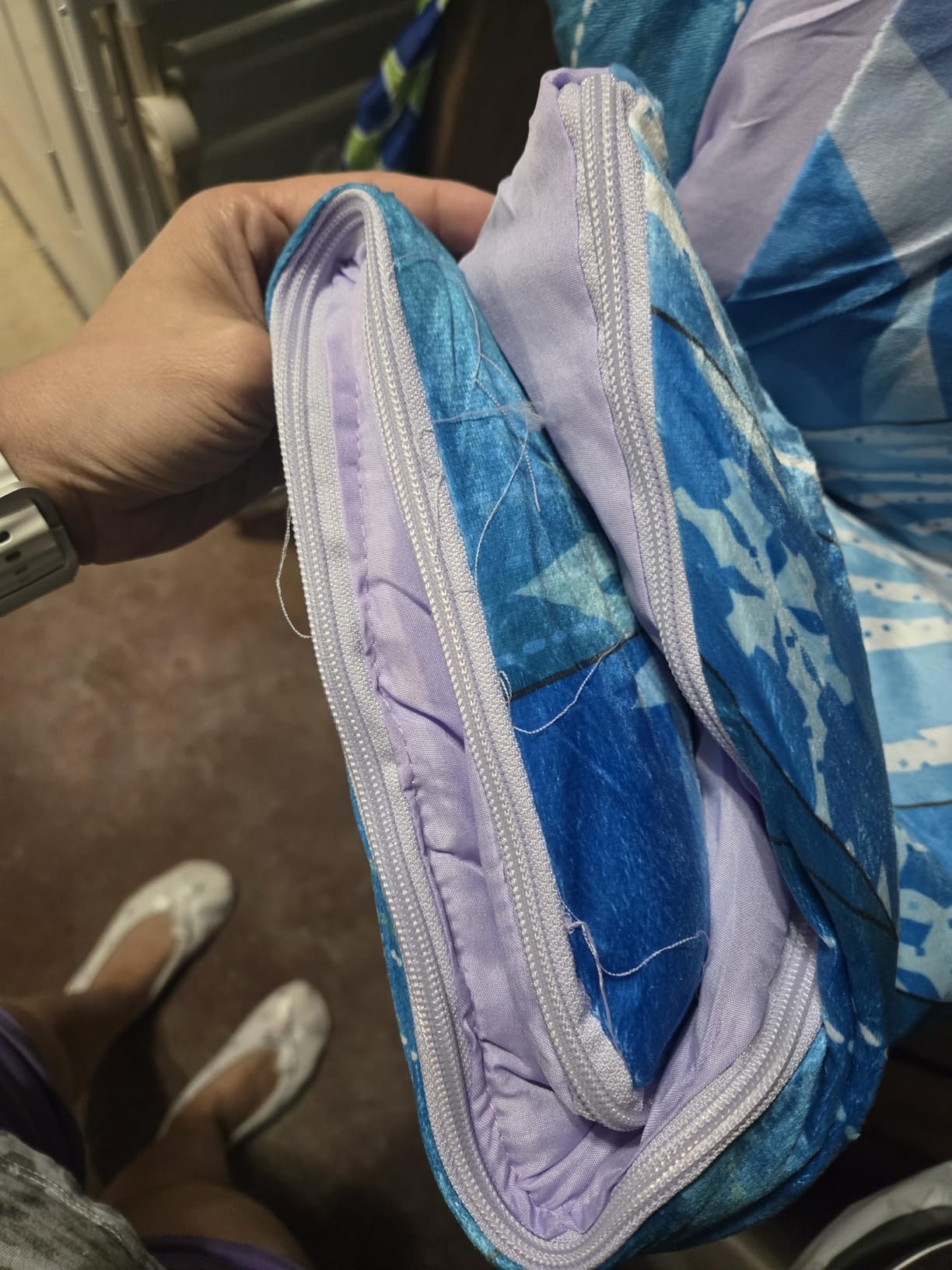 Jay Franco Disney Frozen Let It Go 3 Piece Sleepover Set - Cozy & Warm Slumber Bag with Pillow & Eye Mask customer photo 1