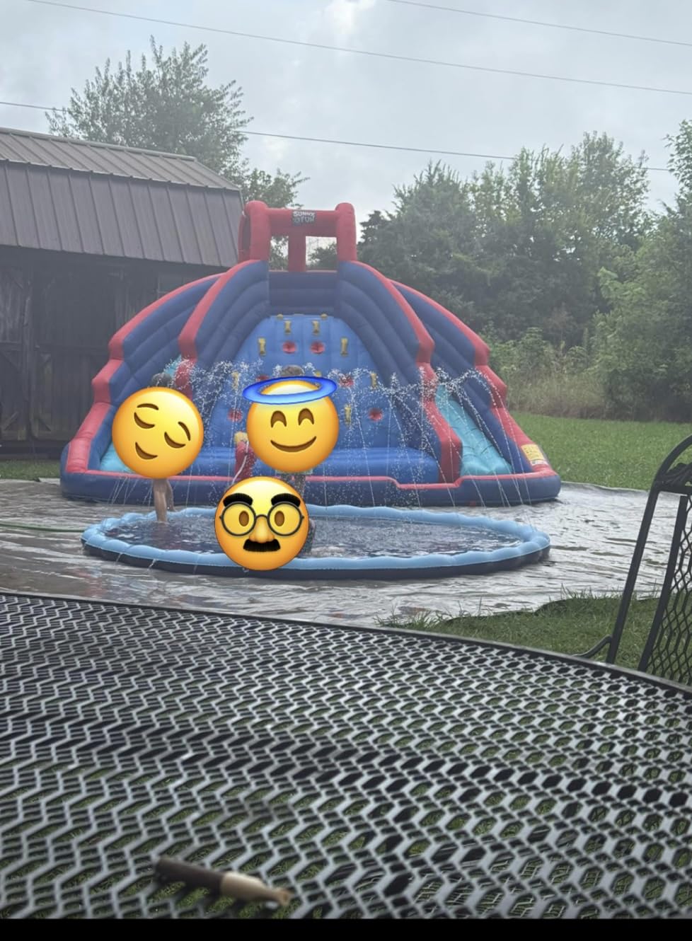SUNNY & FUN Ultra Climber Inflatable Water Slide Park with Two Slides customer photo 1