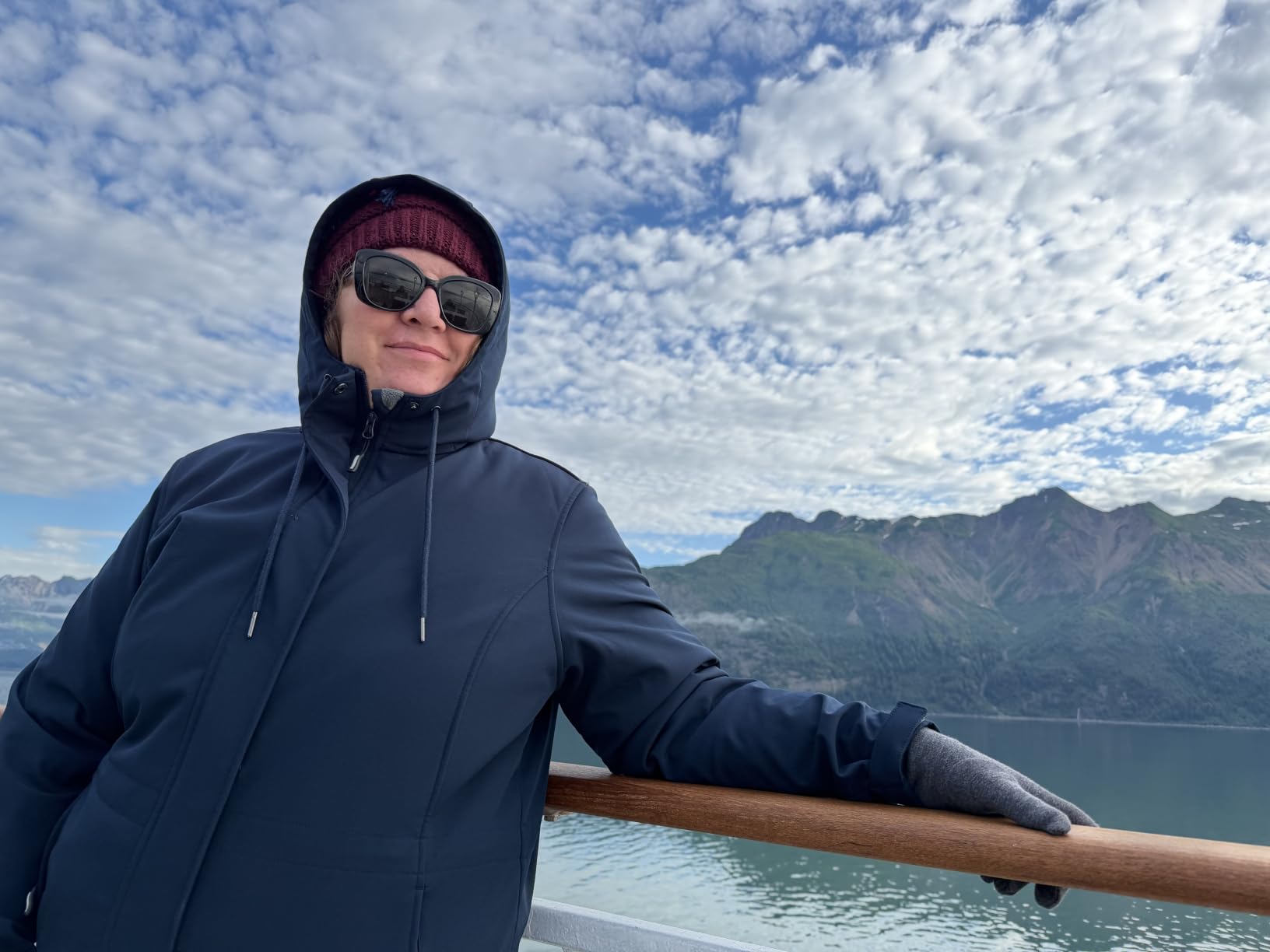 Outdoor Ventures Women's Waterproof Fleece Lined Hooded Softshell Rain Coat customer photo 2
