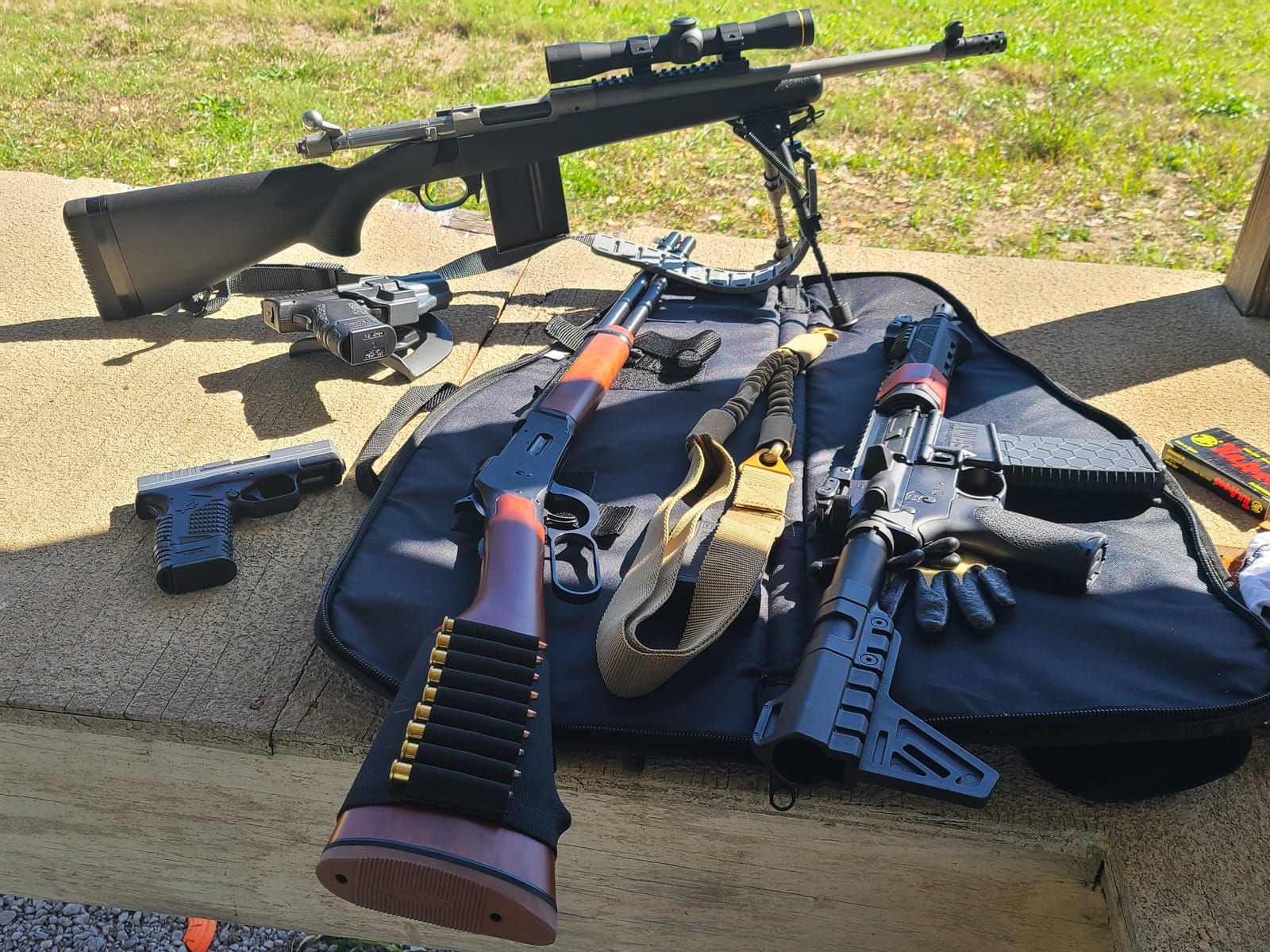 CVLIFE Carbon Fiber Picatinny Bipod Sling Stud Bipod with Adapter Field Use customer photo 1