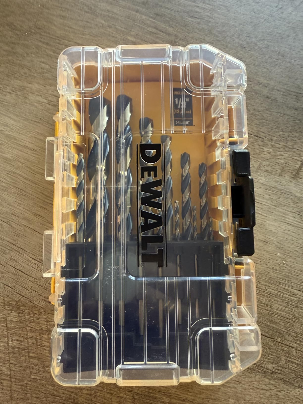 DEWALT Drill Bit Set, 3-Flats Shank,14-Piece, 135 Degree Split Point, for Plastic, Wood and Metal (DWA1184) customer photo 2