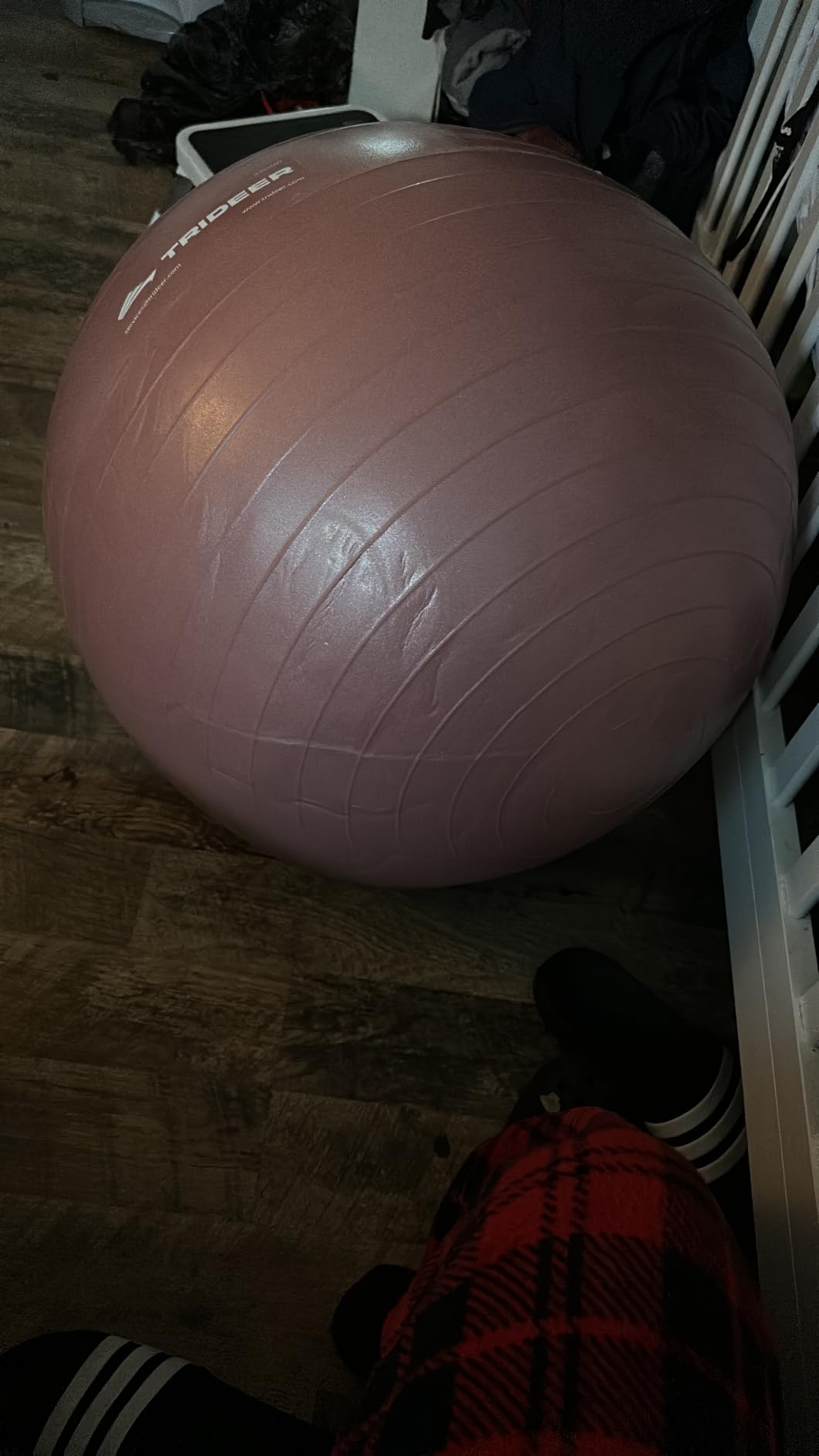 Trideer Yoga Ball for Exercise, Pilates, Core & Balance Training, Stability Ball for Pregnancy & Birthing Prep, Physical Therapy, Daily Stretching, Office Chair for Active Sitting, Quick Pump Included customer photo 1