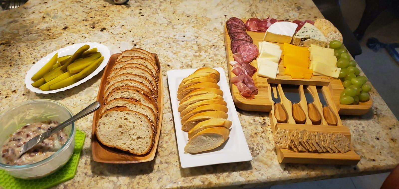 Casafield Bamboo Cheese Board and Knife Gift Set, Wooden Charcuterie Board Meat and Cheese Platter for Entertaining, Housewarming, Birthday, Wedding customer photo 1
