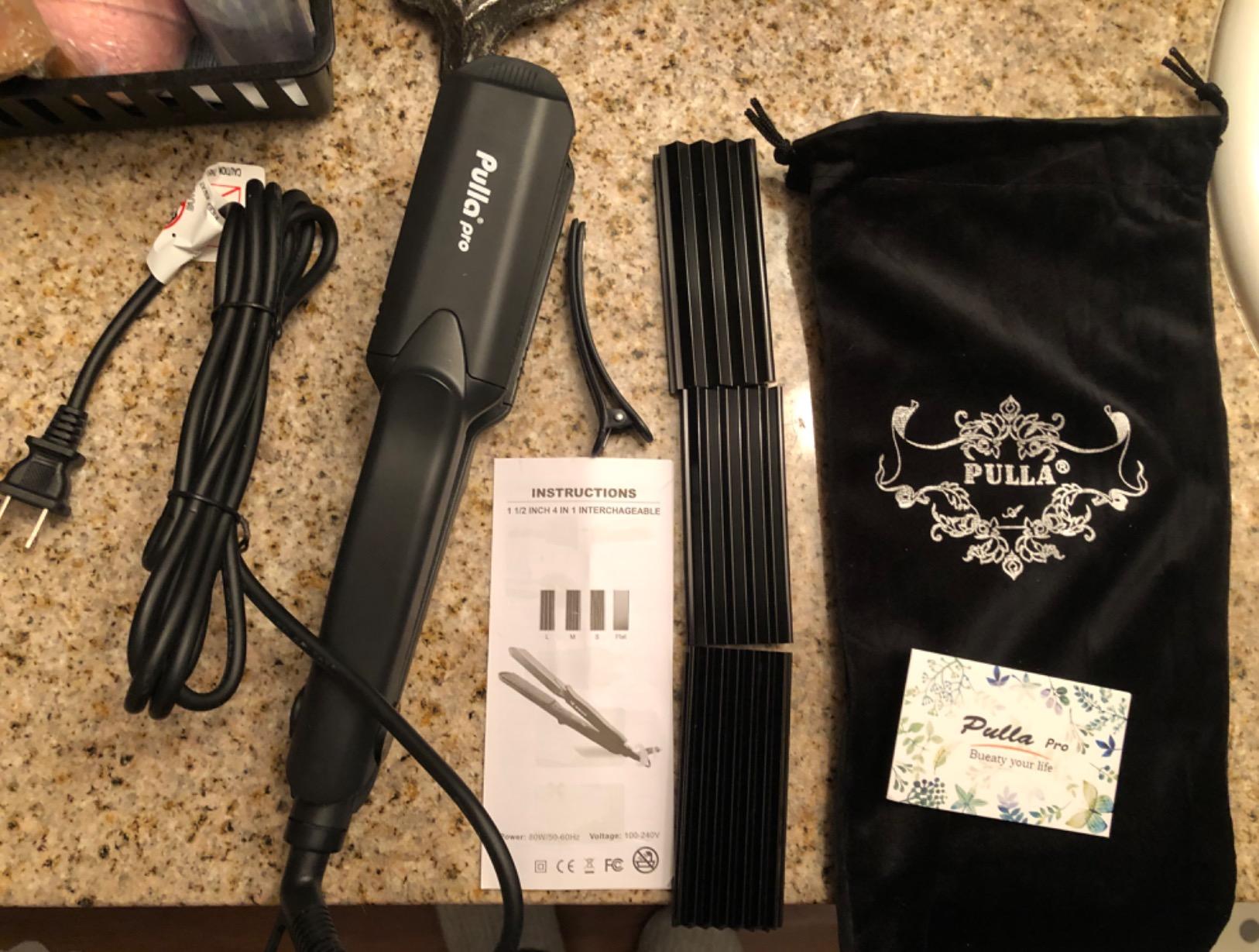 Pulla Hair Crimper for Women 4-in-1 Ceramic Crimper Tool Crimping Flat Iron customer photo 1