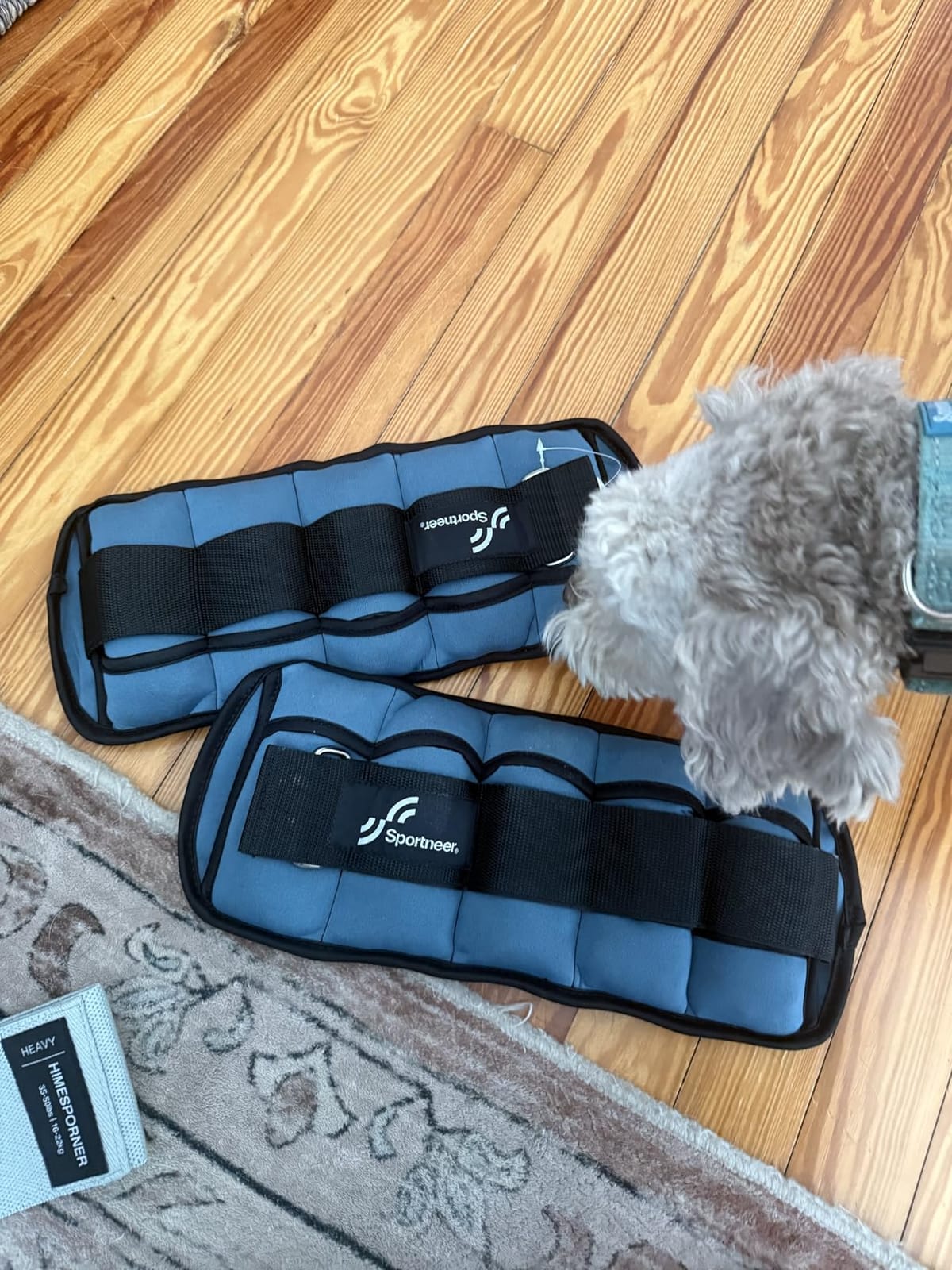 Sportneer Adjustable Ankle Weights, 2-10 lb per Pair, Removable Weights | Soft neoprene for women and men. Adjusts from 1-5 lb each for walking, running, Pilates, home workouts, physical therapy. customer photo 2