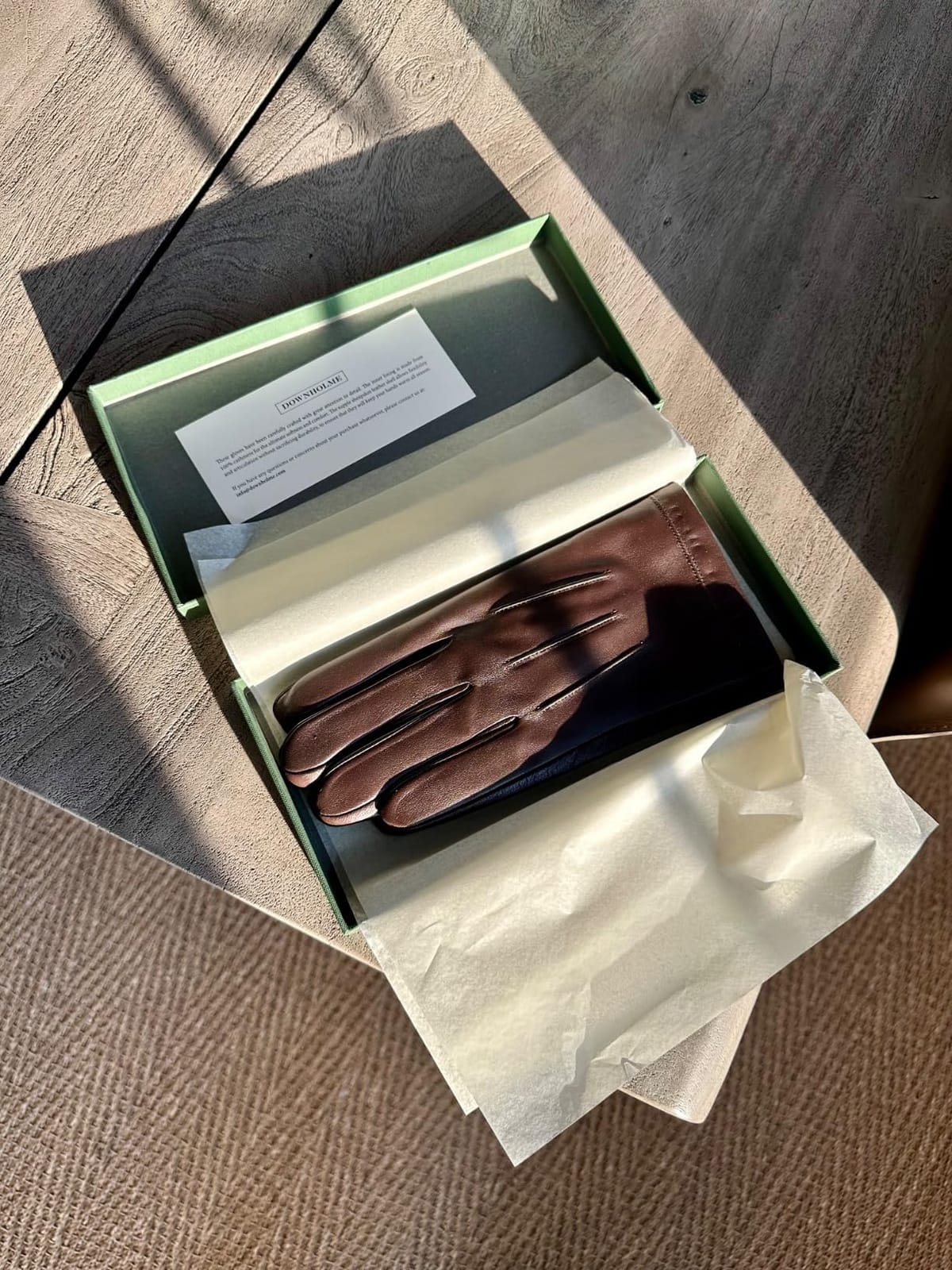 Downholme Classic Leather Cashmere Lined Gloves for Men customer photo 1