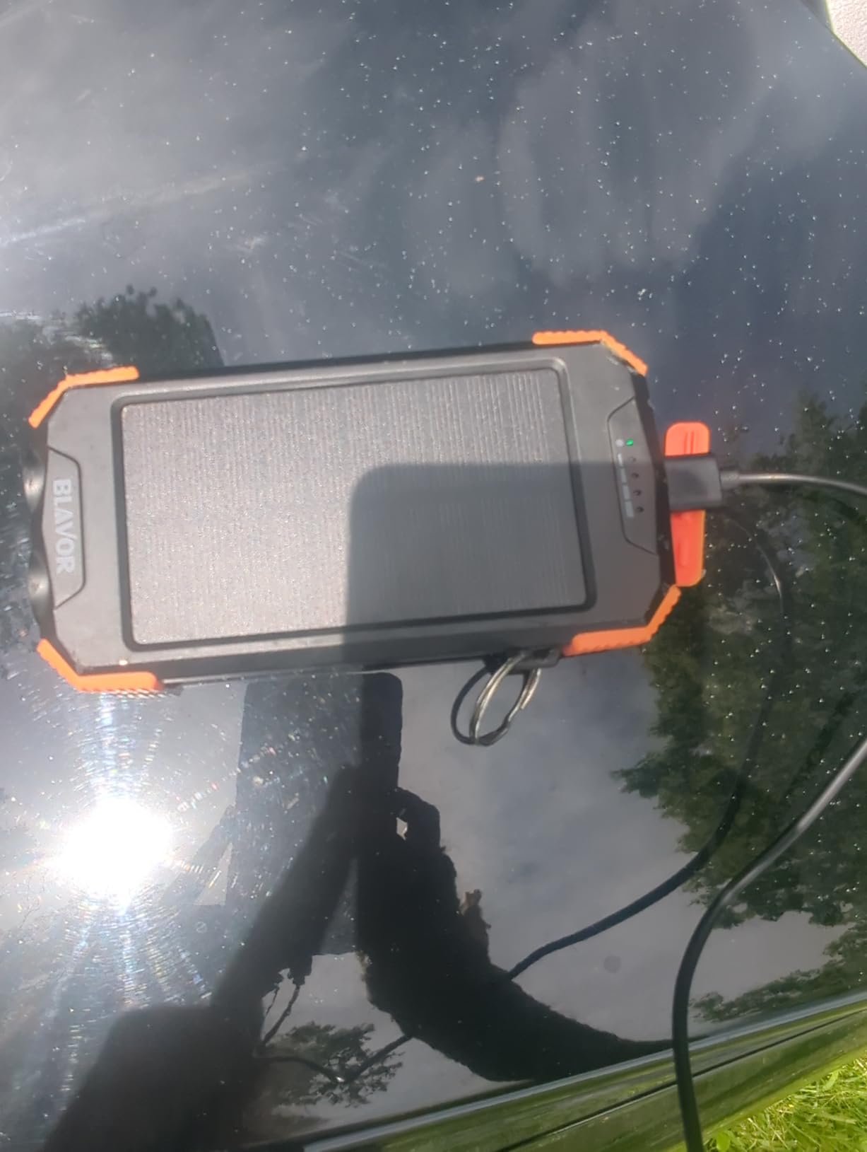 BLAVOR Solar Power Bank 10,000mAh Portable Wireless Charger for Cell Phones customer photo 2