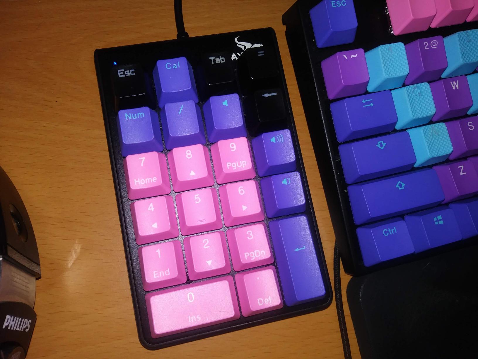 Mechanical Numeric Keypad, 22-Key USB Numpad for Laptop with LED Backlight customer photo 1