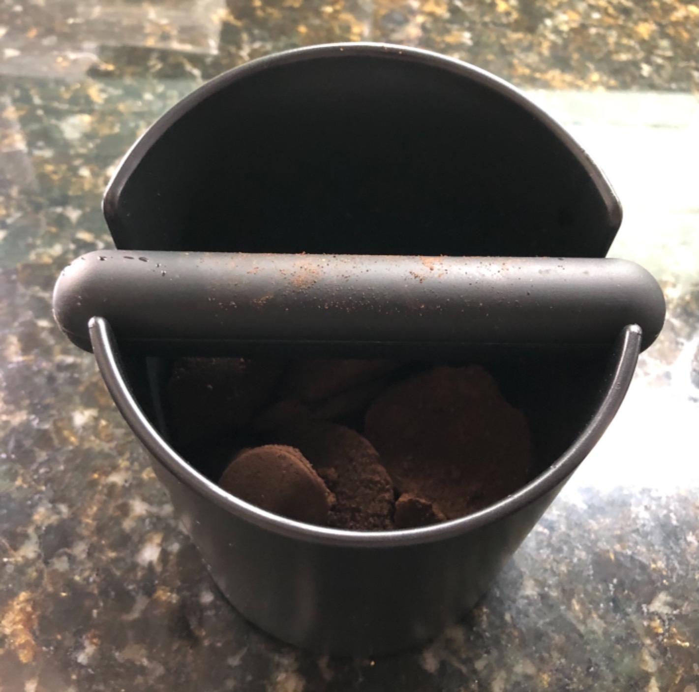 HOMEE Coffee Knock Box 4.8 Inch Barista Style Knock Box With Removable Bar customer photo 1