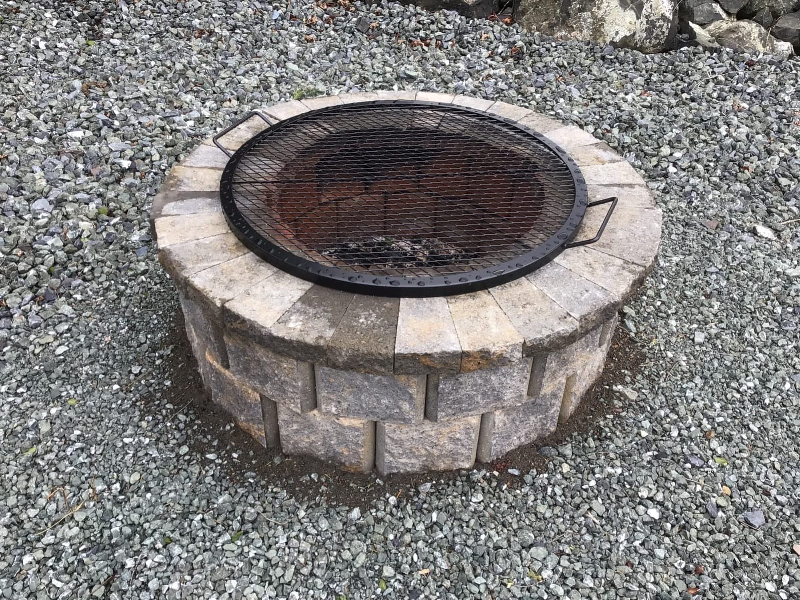 onlyfire Heavy-Duty Steel Round Fire Pit Grill Grate with X-Marks Design customer photo 1