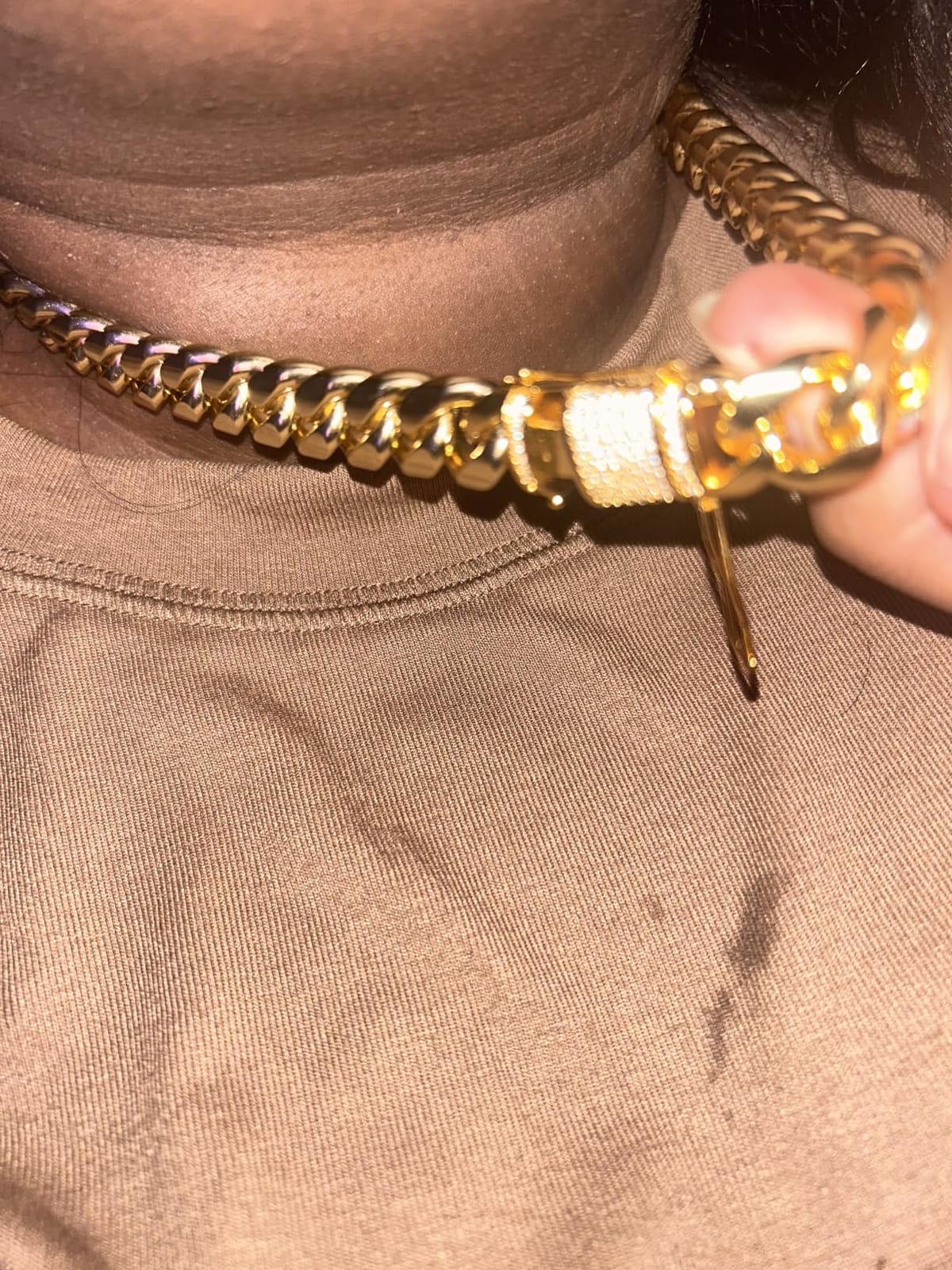 Mens Cuban Link Chain 15mm Premium Stainless Steel Miami Curb Necklace customer photo 2