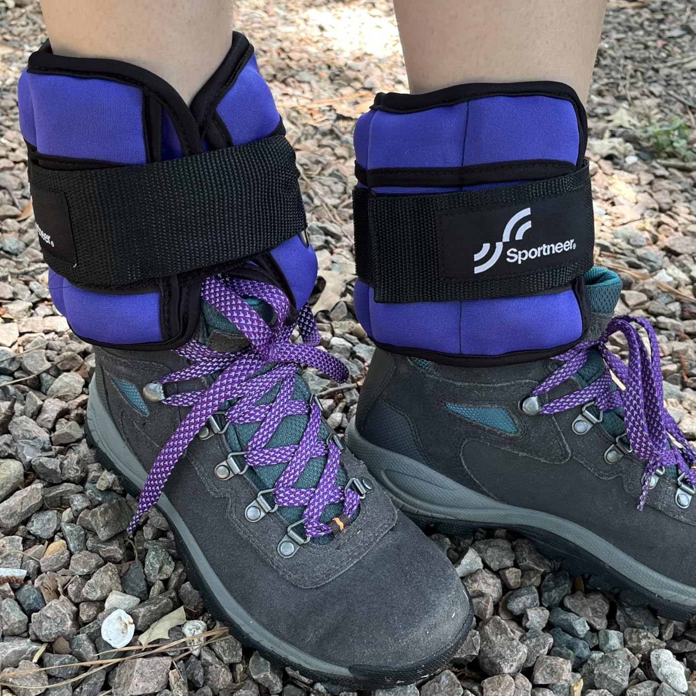 Sportneer Adjustable Ankle Weights, 2-7 lb per Pair, Removable Weights customer photo 2