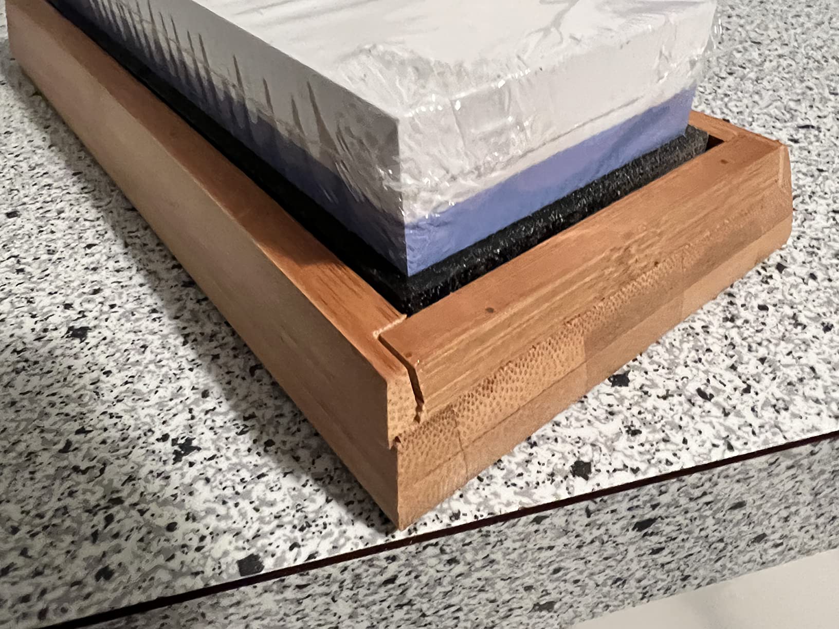 Angerstone Premium Knife Sharpening Stone–Whetstone 1000/6000 Grit, Whetstone Knife Sharpener with NonSlip Base, Best Wet Stone Sharpening Kit, Angle Guide customer photo 2
