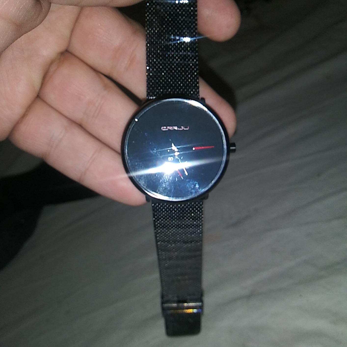Mens Watches Ultra-Thin Minimalist Waterproof - Fashion Wrist Watch for Men Unisex Dress with Stainless Steel Mesh Band customer photo 1