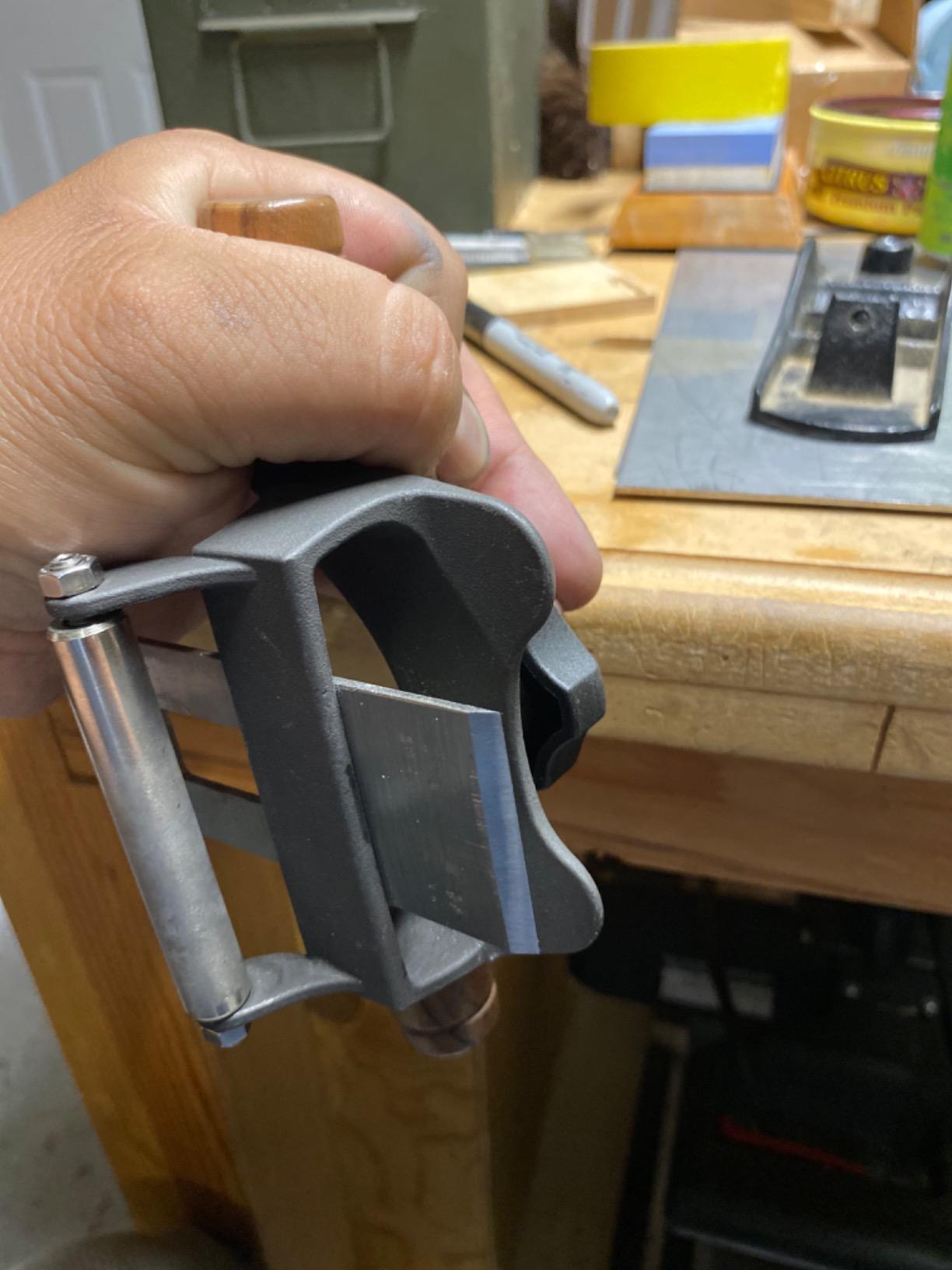 KAKURI Honing Guide Sharpening Jig for Chisels and Planes Blades, Japanese Sharpening Guide for Woodworking Tools, Made in JAPAN customer photo 2