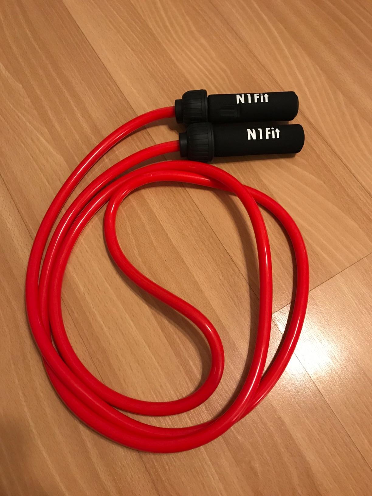 Weighted Jump Rope - (1.5LB) Solid PVC 12mm Diameter for Crossfit and Boxing - Heavy Jump Rope with Memory Non-Slip Cushioned Foam Grip Handles for Fitness Workouts Endurance and Strength Training customer photo 1