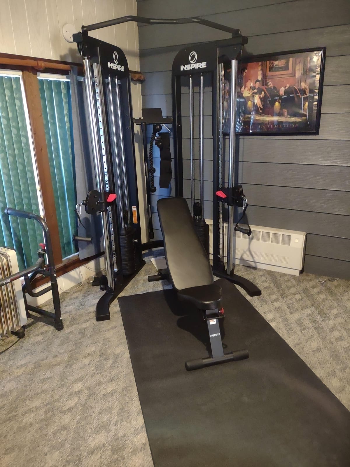Inspire Fitness FTX Functional Trainer - Compact at Home Workout Machine with Accessories - Space Saving Design - Home Gym Cable Machine and Two 165 lb Weight Stacks customer photo 1