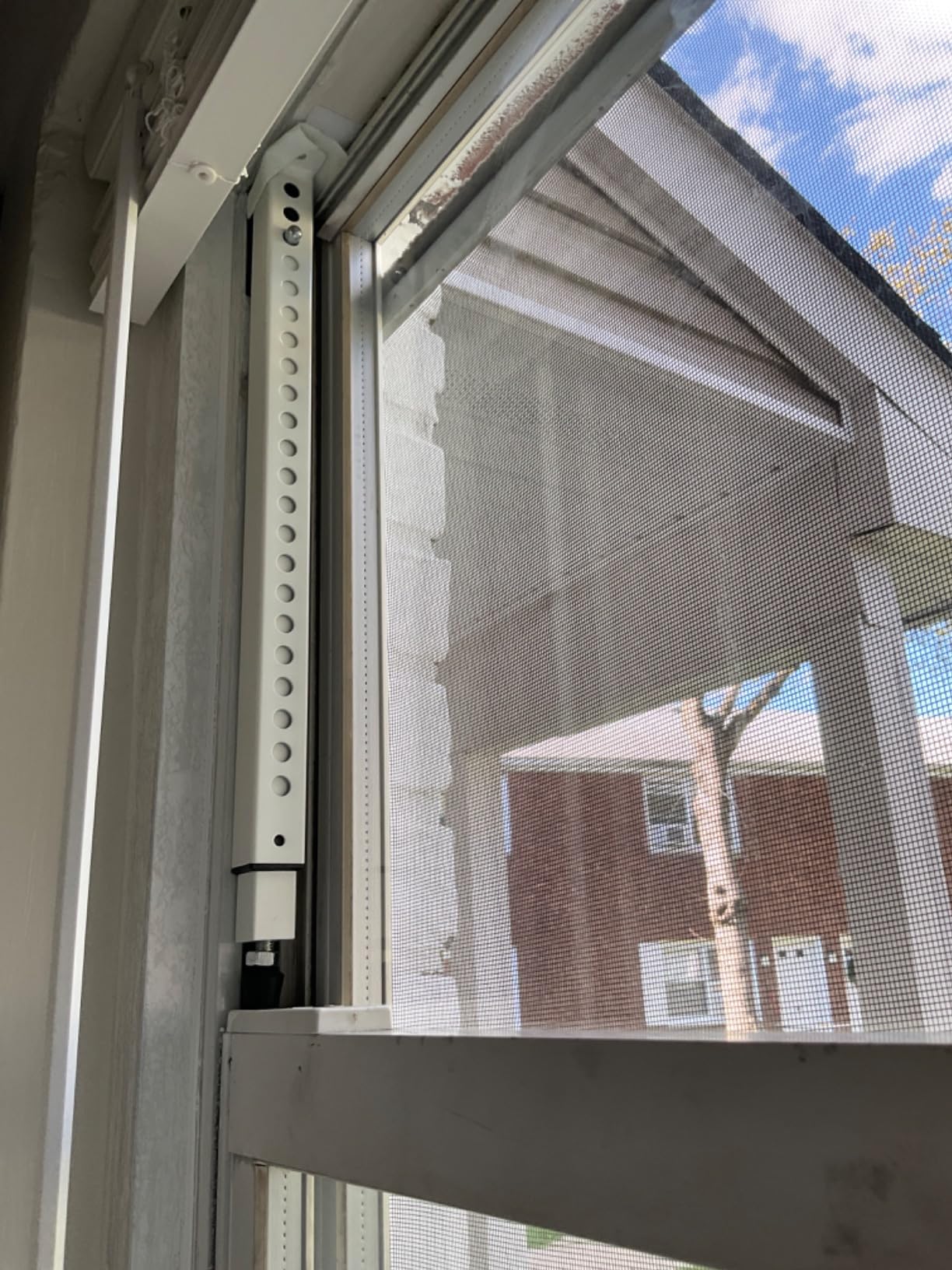 Jeacent Adjustable Window Security Bar, Patio Door Lock - Sturdy Steel, Extends from 15 1/2