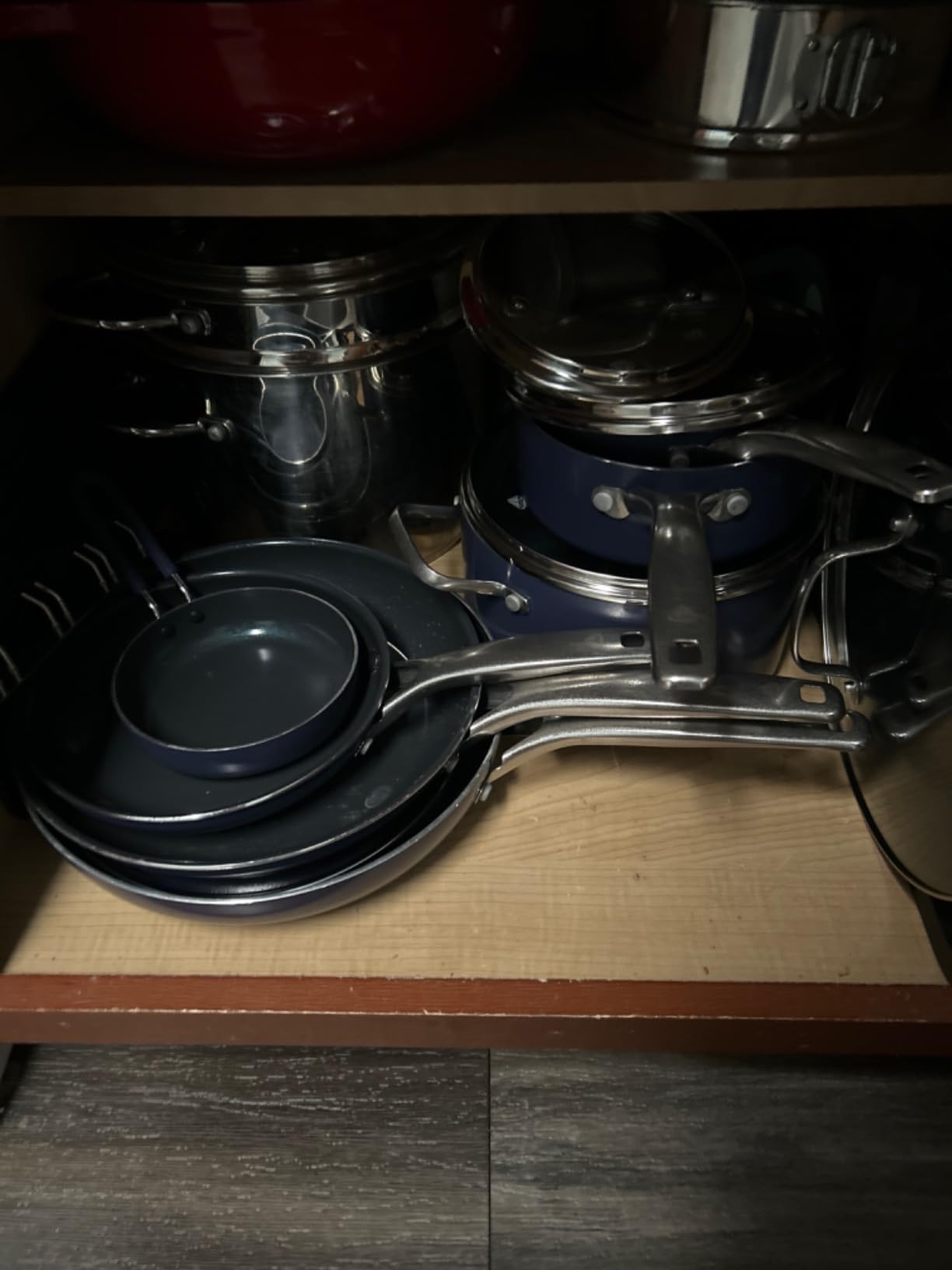Blue Diamond 14 Piece Cookware Set, Diamond Infused PFAS & PFOA-Free Ceramic Nonstick Pots and Pans, Durable, Non Toxic, Metal Utensil Safe & Scratch Resistant, Dishwasher & Oven Safe, Blue customer photo 1