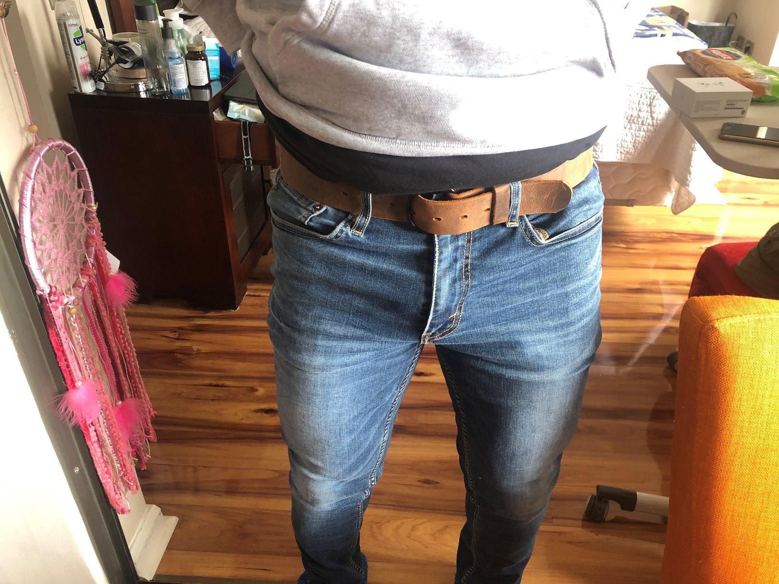 The Bootlegger Leather Belt | Made in USA | Full Grain Leather | Mens Belt customer photo 2
