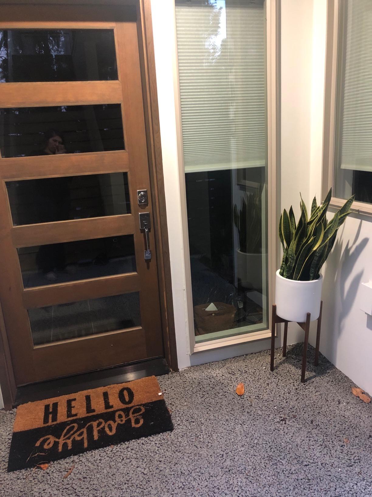 Fox & Fern Mid Century Plant Stands for Indoor Planters, Acacia, 10 Inch customer photo 1