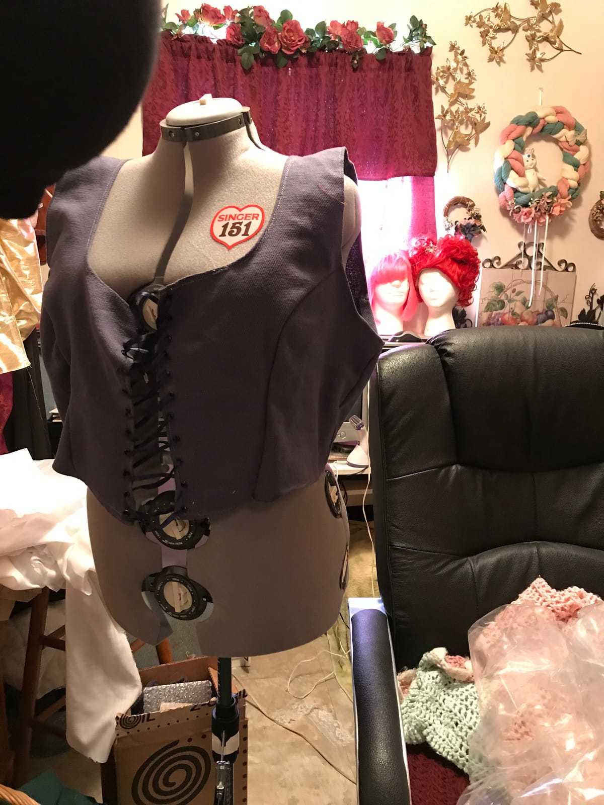 SINGER® Female Adjustable Dress Form, Medium/Large, Size 10-18 - Grey customer photo 2