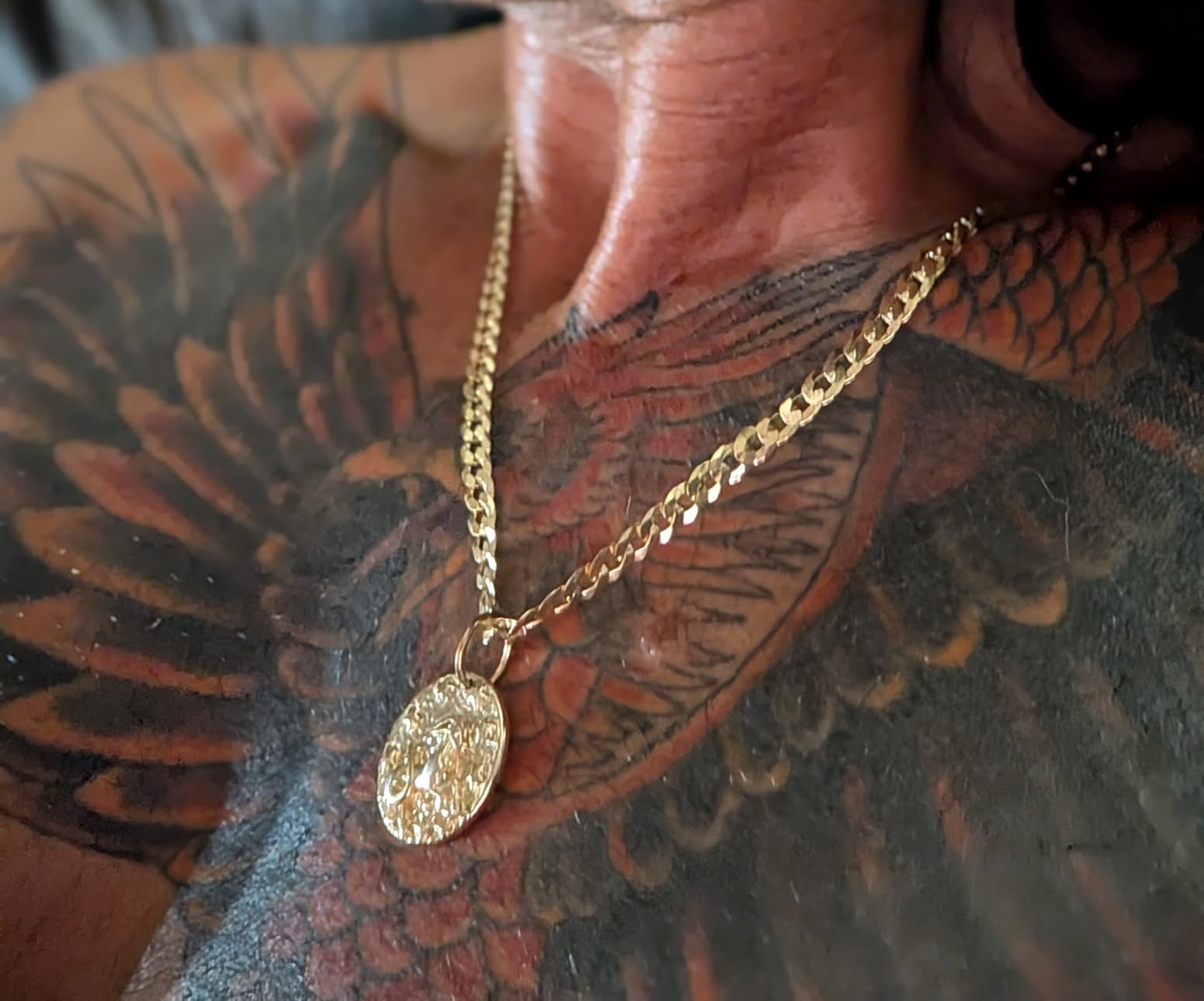 Miabella 18K Gold Plated 925 Sterling Silver Cuban Link Chain Men Women customer photo 2