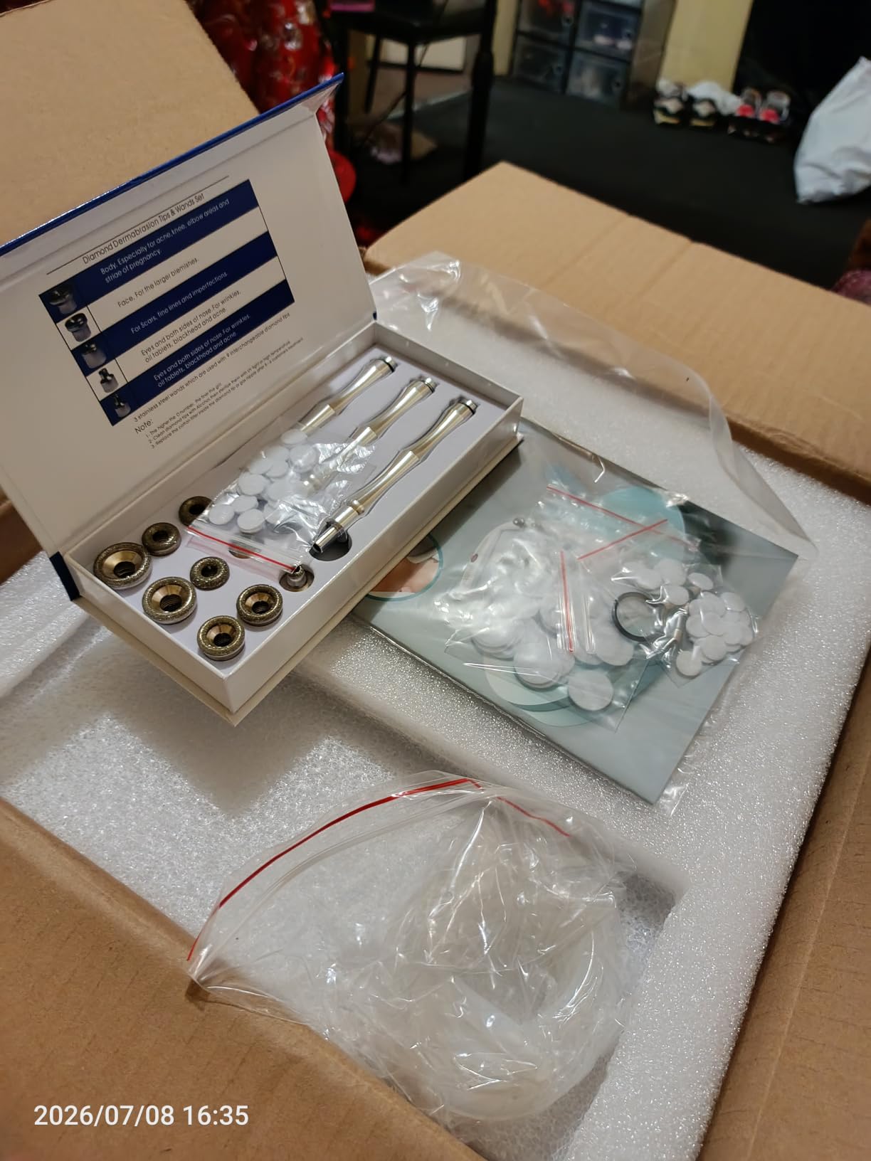 Diamond Microdermabrasion Machine, Yofuly 65-68cmHg Suction Power Professional Dermabrasion, Home Use Facial Skin Care Equipment customer photo 1