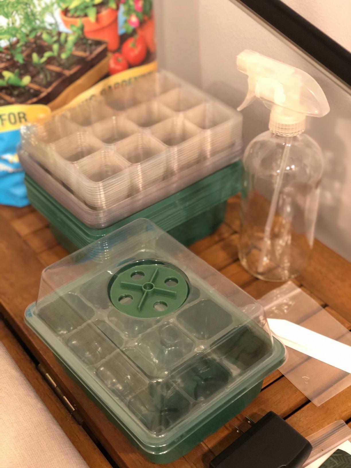 MIXC 10 Pack Seed Starter Tray, 120Cell Stater Kit with Humidity Dome Green customer photo 2