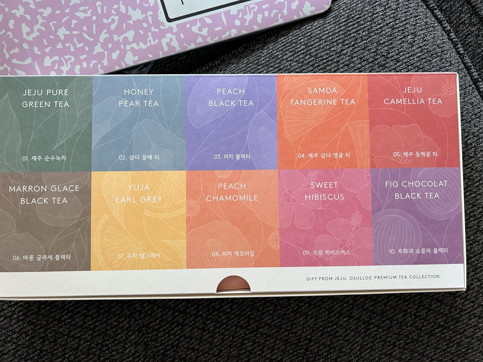 OSULLOC Premium Tea Collection (40 count, 10 flavors x 4 ea), Self Care Sampler Gift Box Variety Pack, Premium Organic Pure & Blended Tea from Jeju customer photo 1