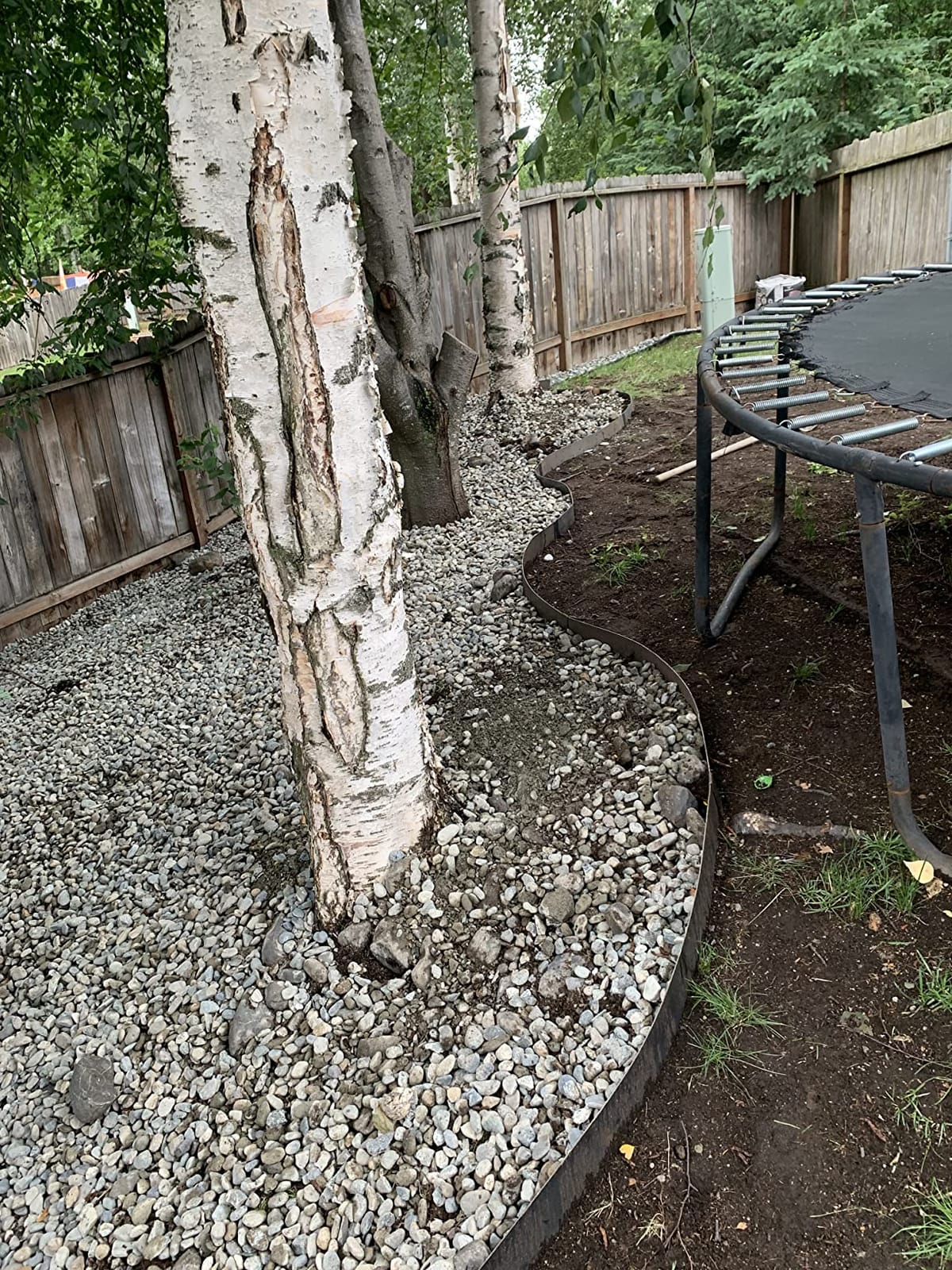 Edge Right - Hammer-in Landscape Edging - 48-inch Strips - 6-inch Depth 1/4-inch Rounded top COR-Ten Steel (5 Pack) customer photo 1