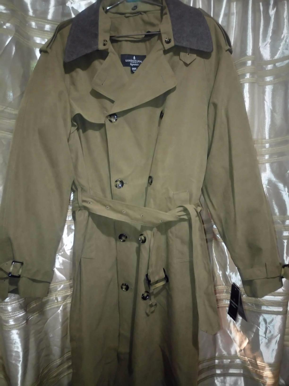 London Fog Men's Raleigh Double Breasted Long Trench Coat with Zip Out Liner customer photo 1