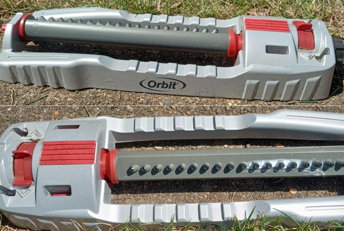 Orbit 56281 Oscillating Water Sprinkler for Lawn and Garden with Metal Base and Custom Pattern Dial (Waters up to 4,000 Square Feet) customer photo 1