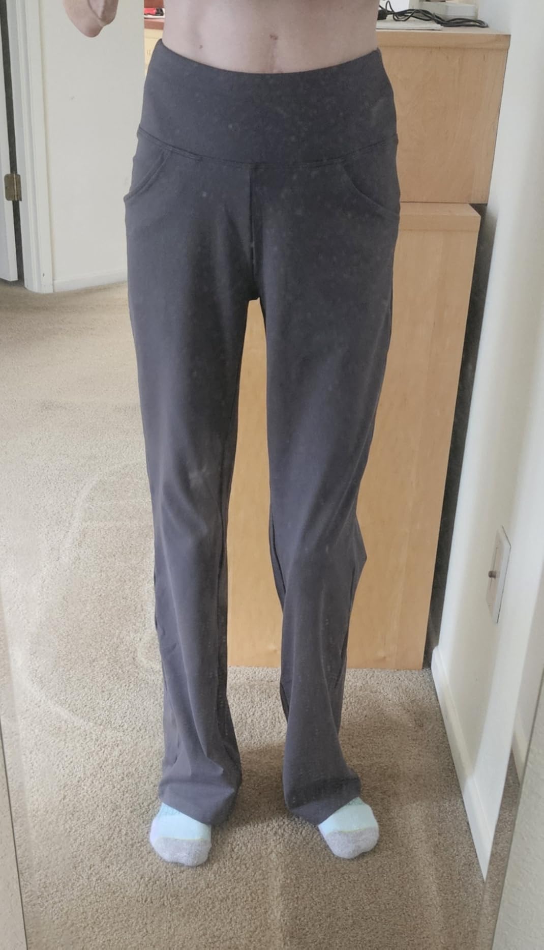 Yoga Pants Women High Waist Workout Bootcut Flare Leggings with Pockets customer photo 1