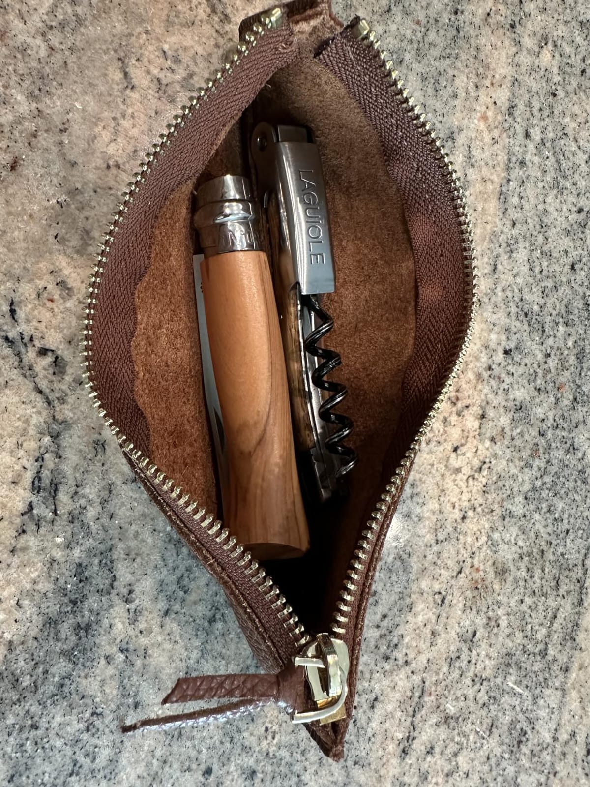 Londo Genuine Leather Pen Case with Zipper Closure, Pencil Pouch Stationery Bag customer photo 2