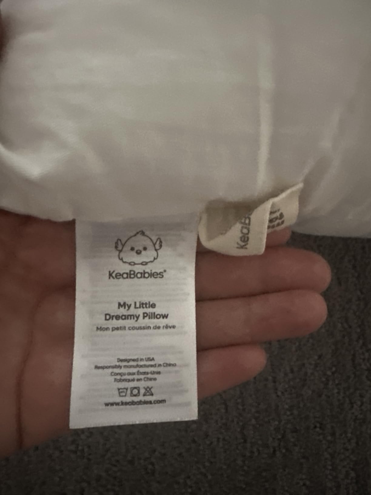 KeaBabies 2pk Toddler Pillows 2 Year Old to 5,13x18 Kids Pillow(Soft White) customer photo 2