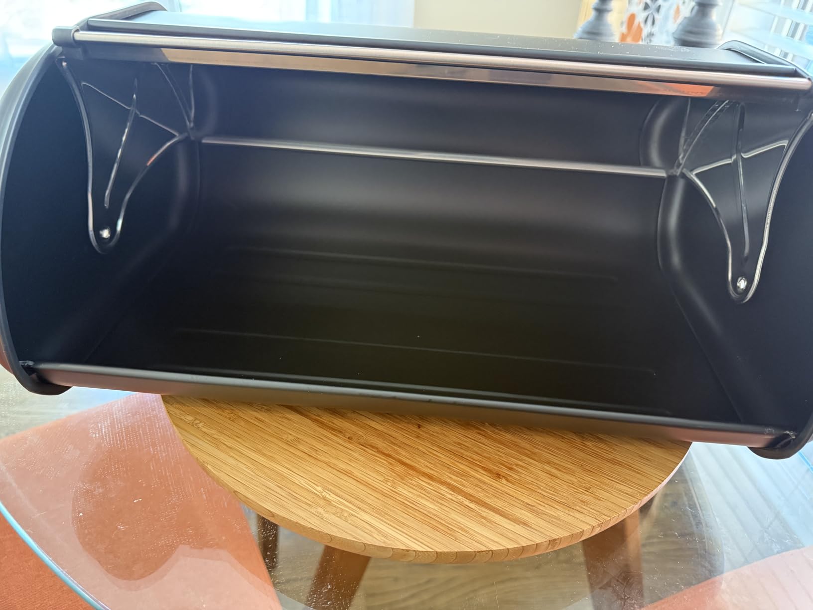 ENLOY Bread Box for Kitchen Counter, Stainless Steel Roll Top Bread Bin customer photo 2