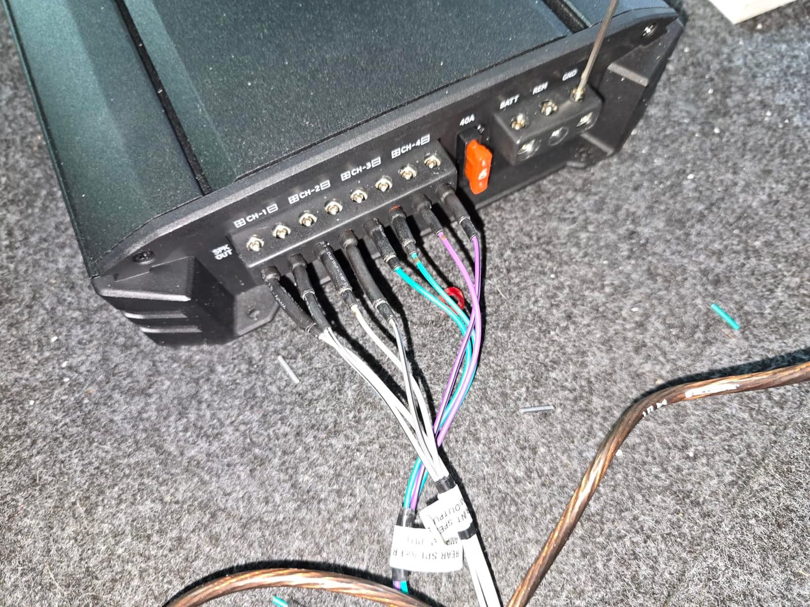 Alpine S-A32F, S Series Class D 4 Channel Digital Amplifier, 320 Watts customer photo 1