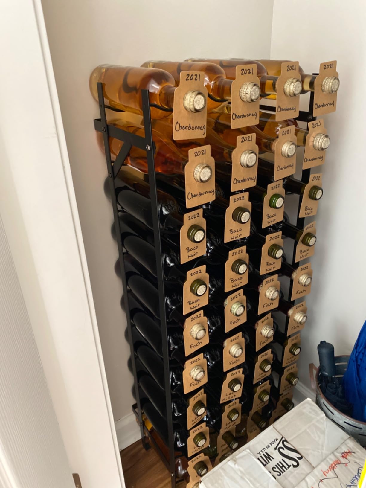 Sorbus Freestanding Floor Wine Rack, Home Bar & Cellar Storage (40 Bottle) customer photo 2