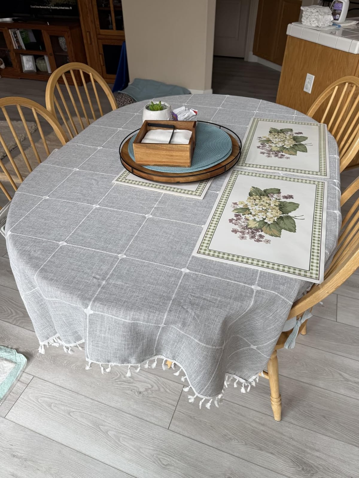Oubonun Tablecloths for Rectangle Tables customer photo 2