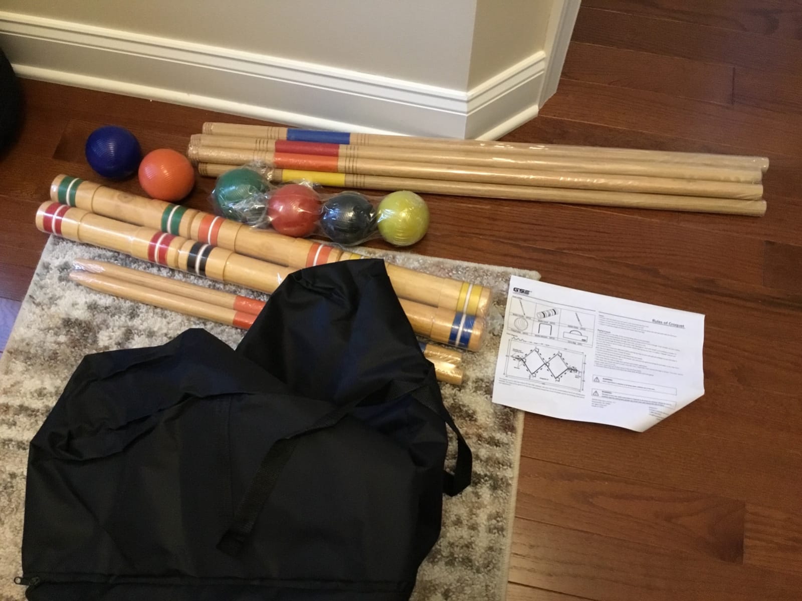 GSE Deluxe Six Player Croquet Set with Wooden Mallets, Colored Balls customer photo 1