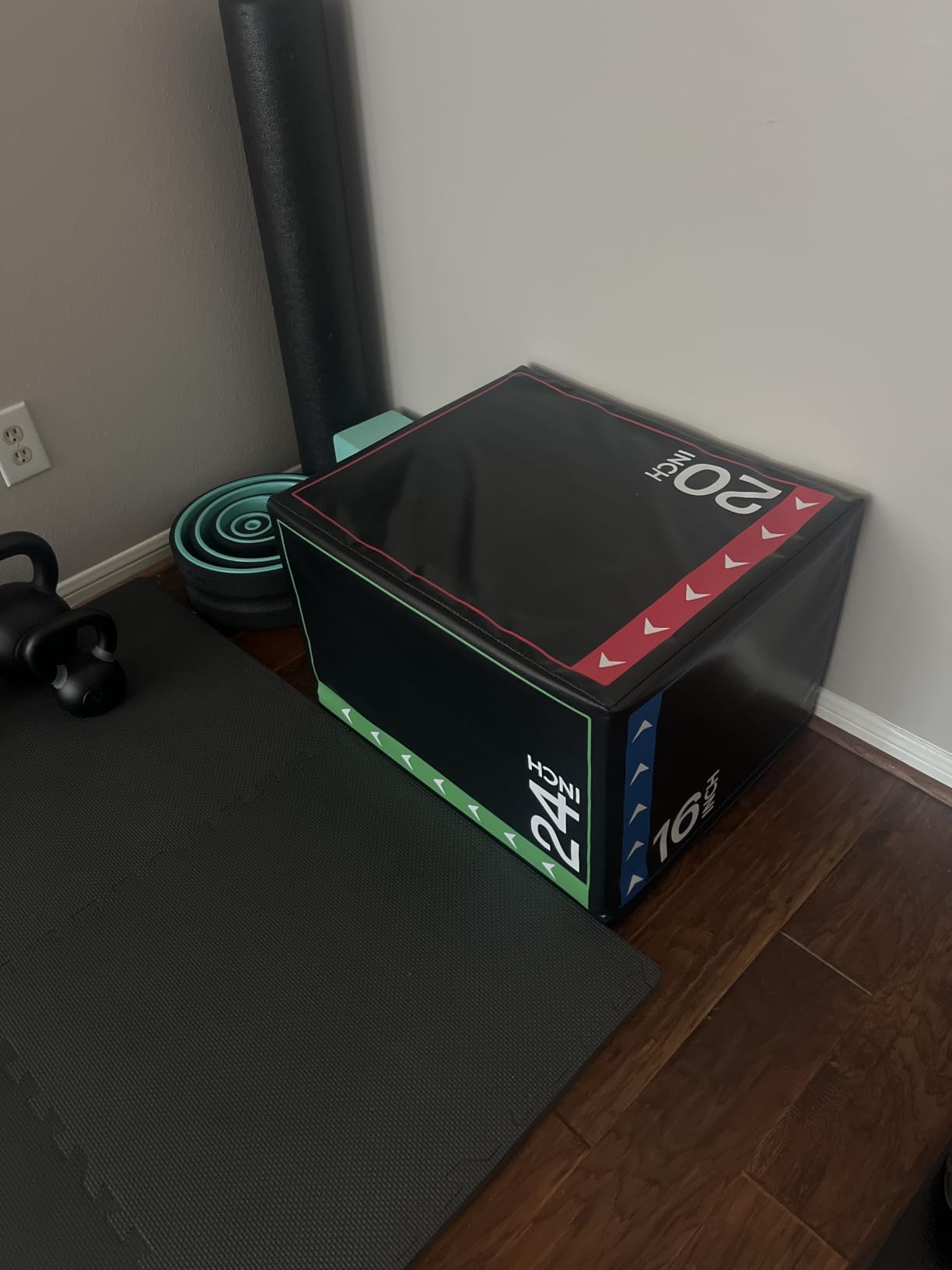 BalanceFrom 3-in-1 Foam Plyometric Jump Box for Home Gym, Multiple Heights. customer photo 2